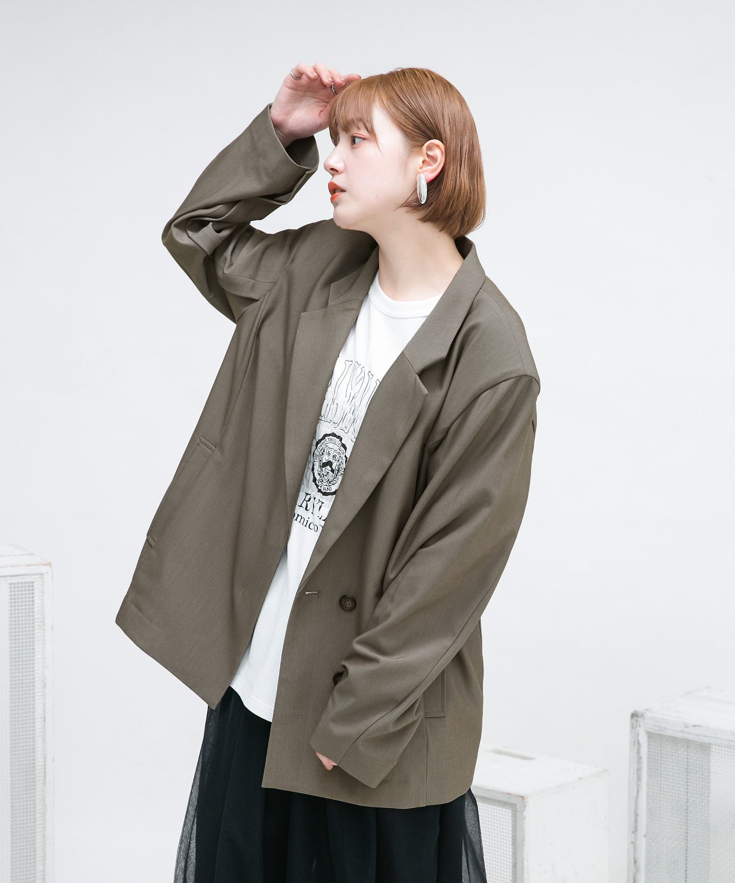 身長：160cm サイズ：one