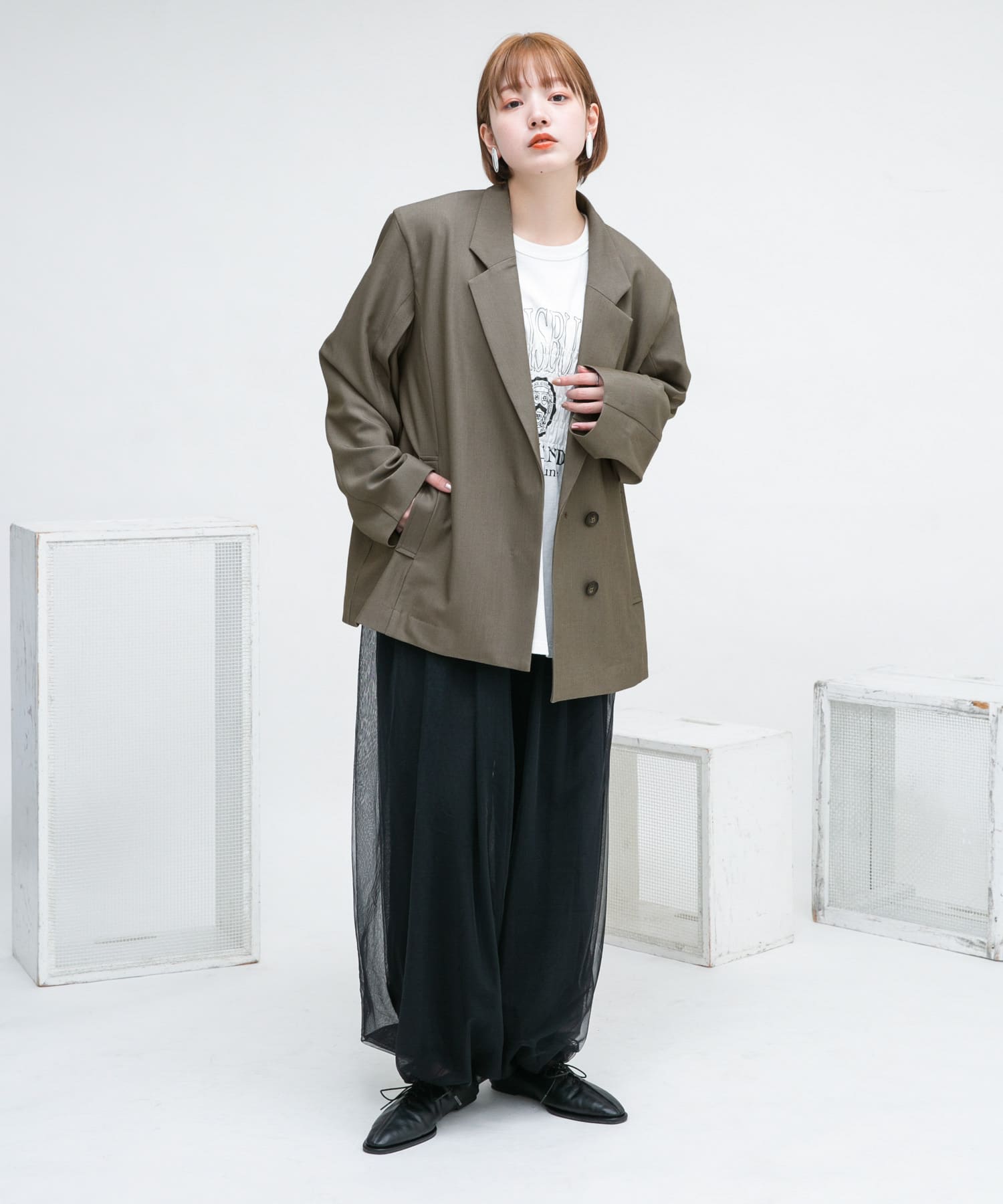 身長：160cm サイズ：one