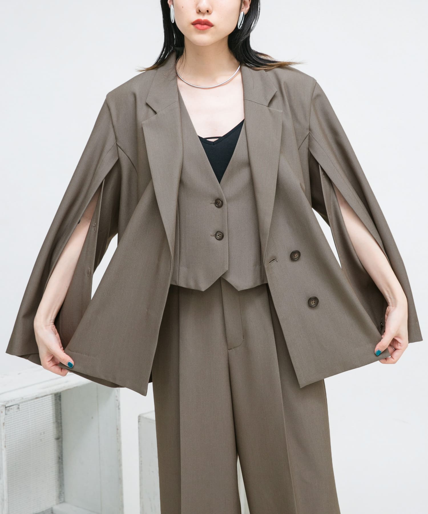 身長：160cm サイズ：one