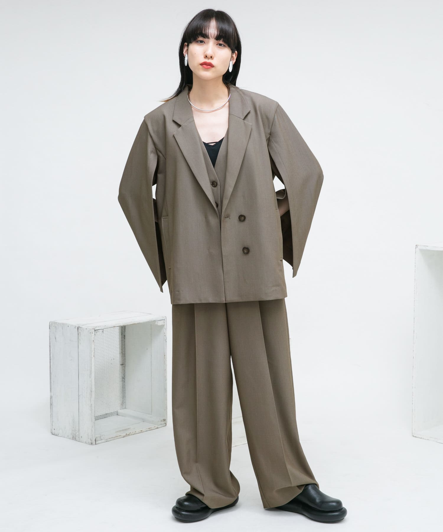 身長：160cm サイズ：one