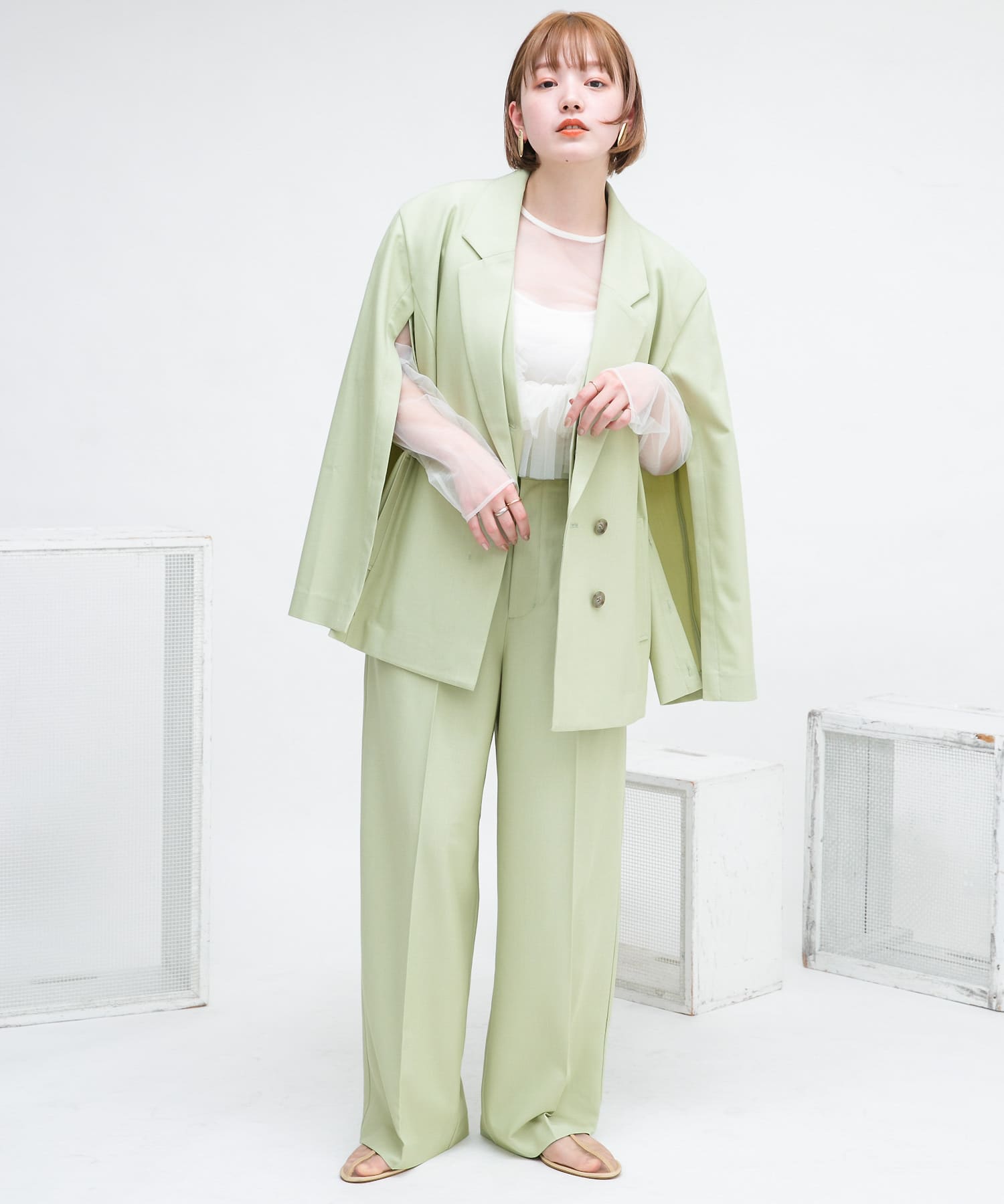 身長：160cm サイズ：one