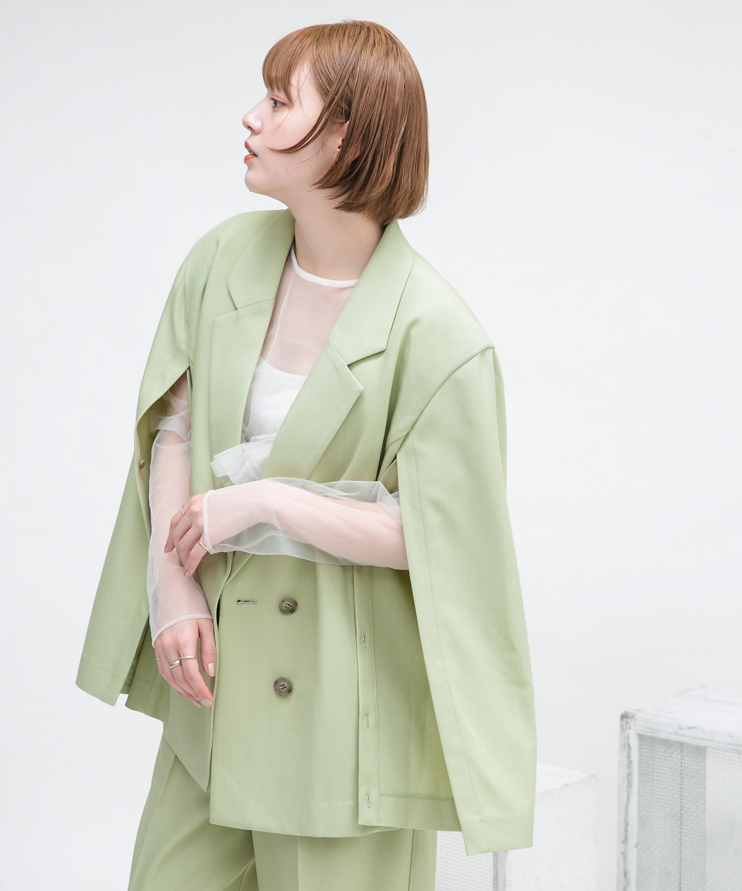 身長：160cm サイズ：one