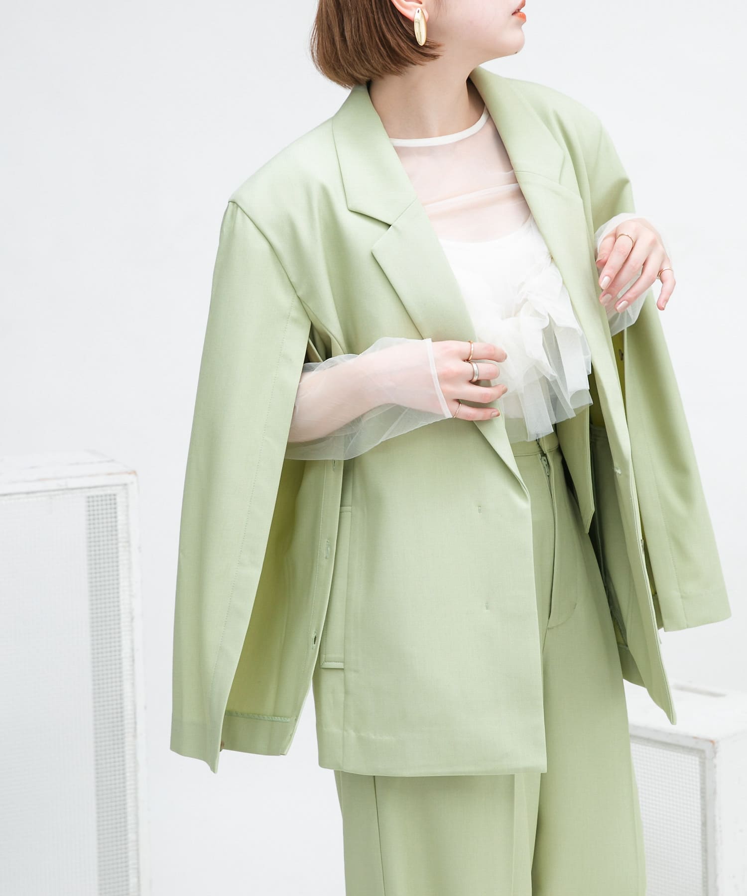 身長：160cm サイズ：one