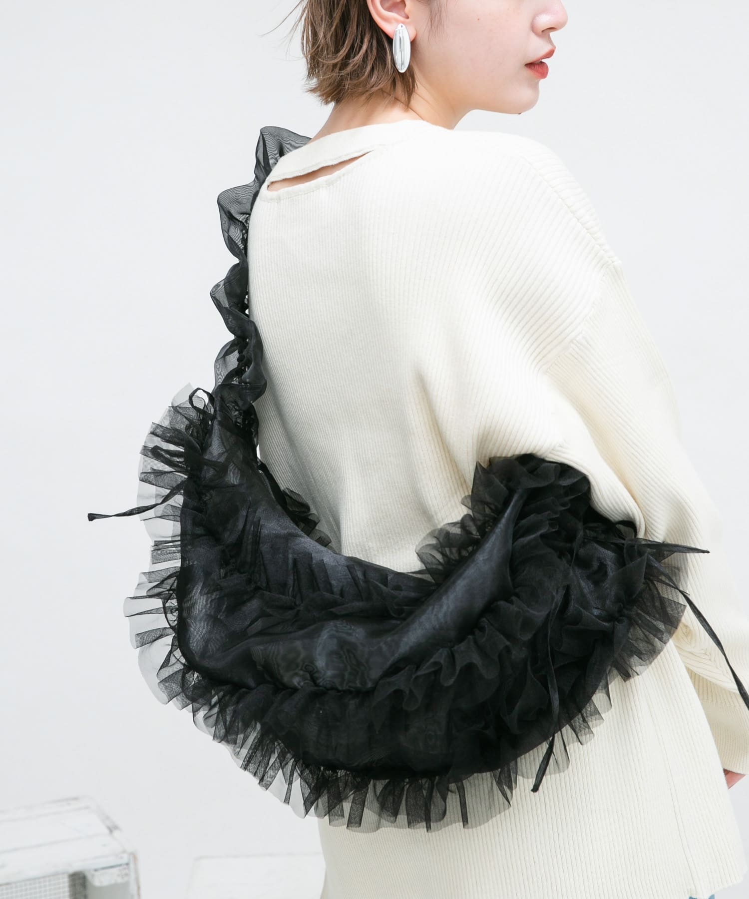 フリルチュールBAG BLACK one