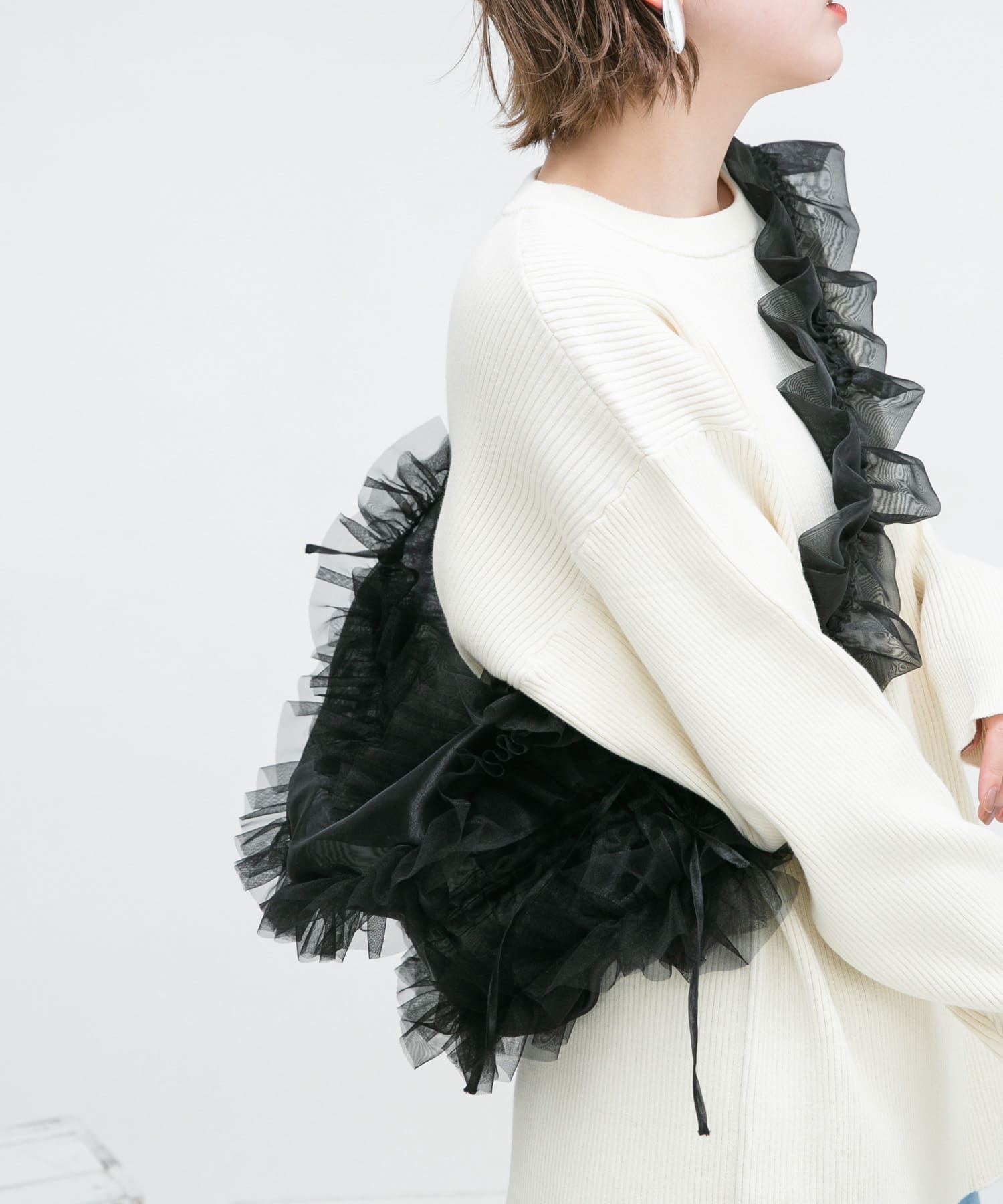 フリルチュールBAG BLACK one