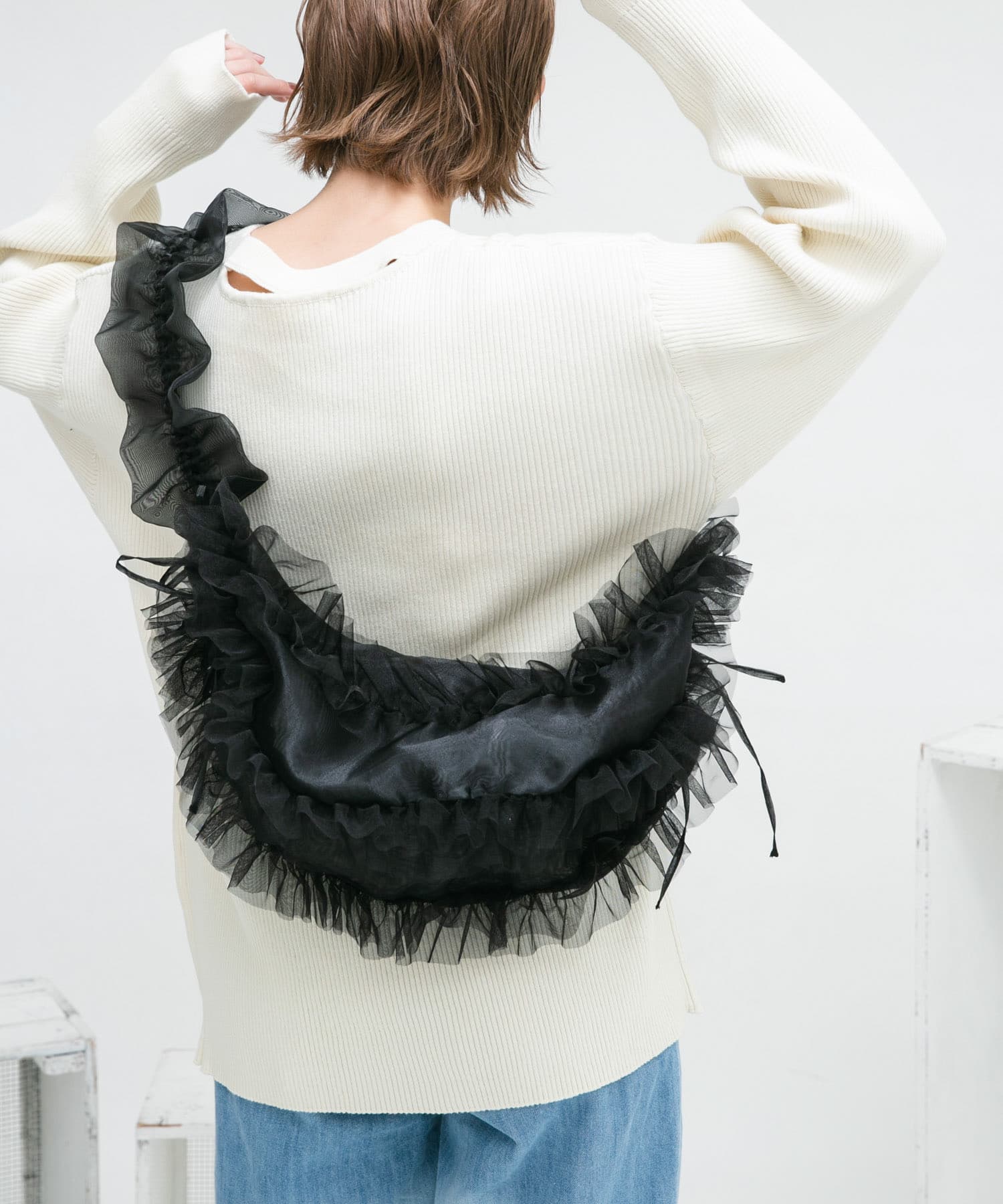 フリルチュールBAG BLACK one