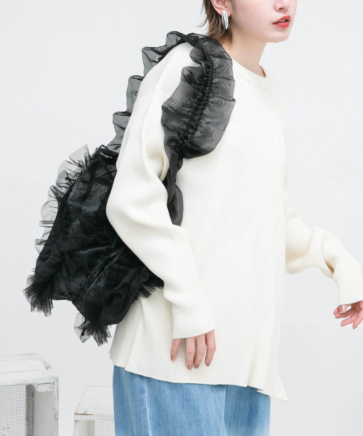 フリルチュールBAG BLACK one