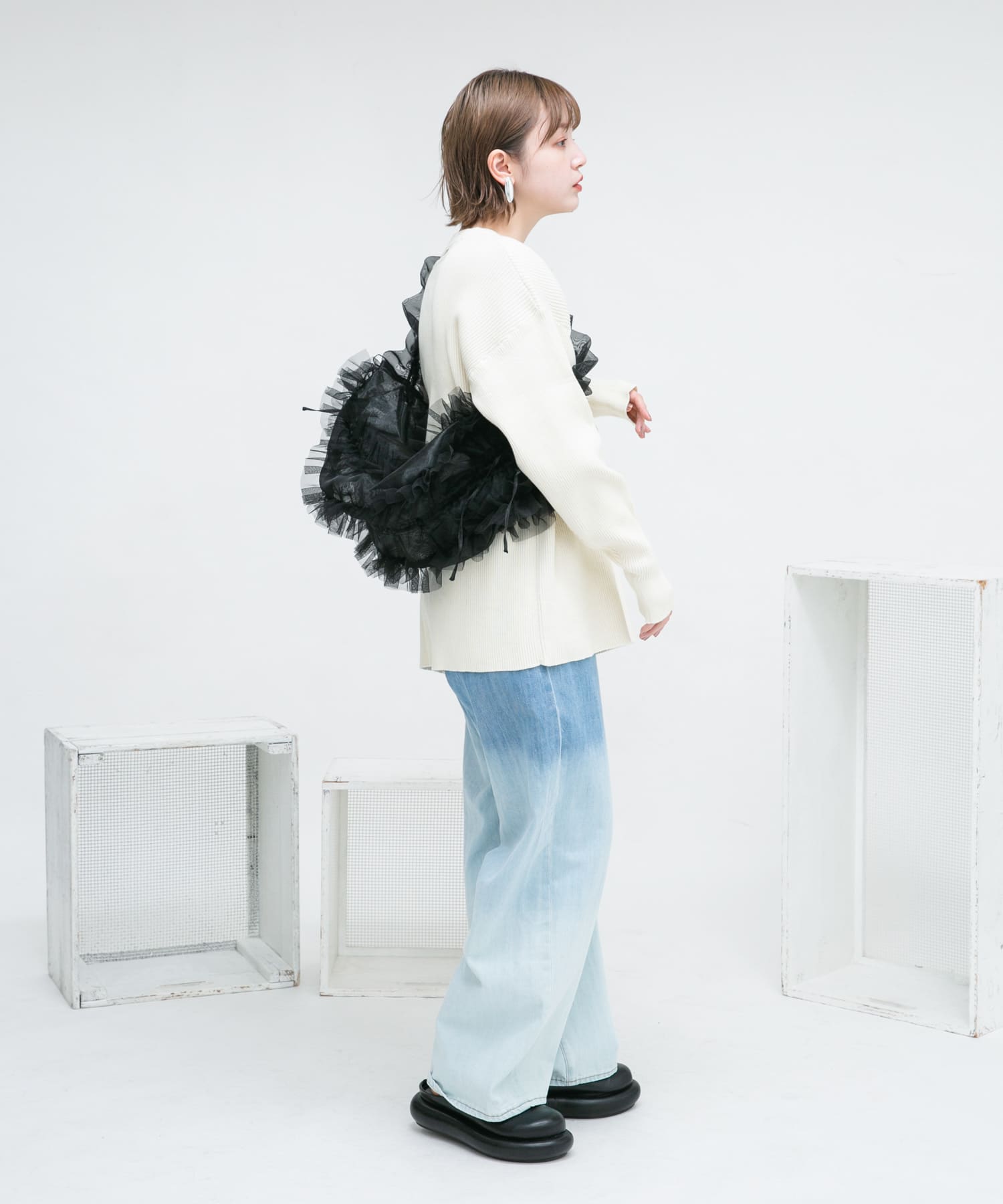 フリルチュールBAG BLACK one