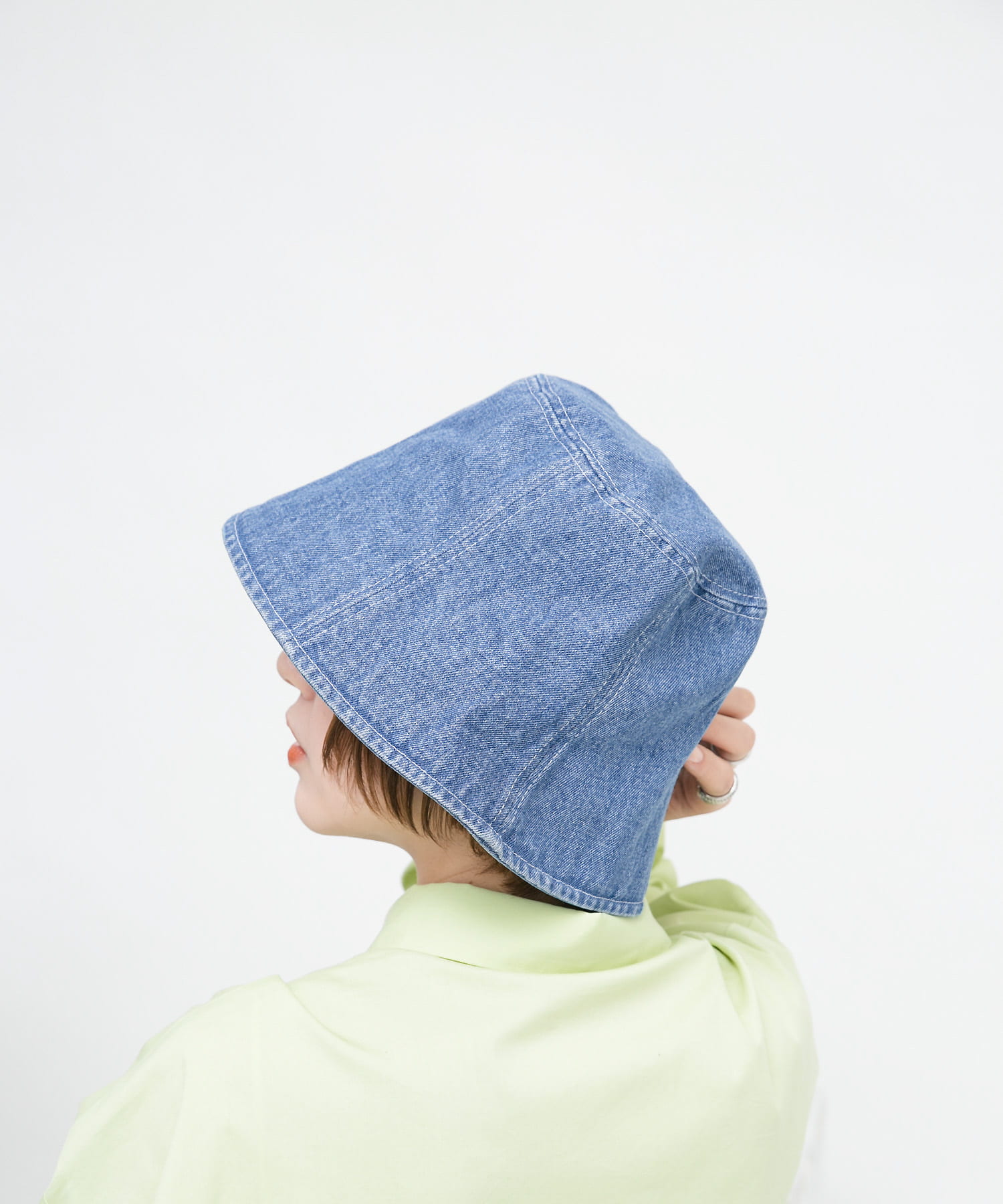 デニムバケットHAT L.BLUE one