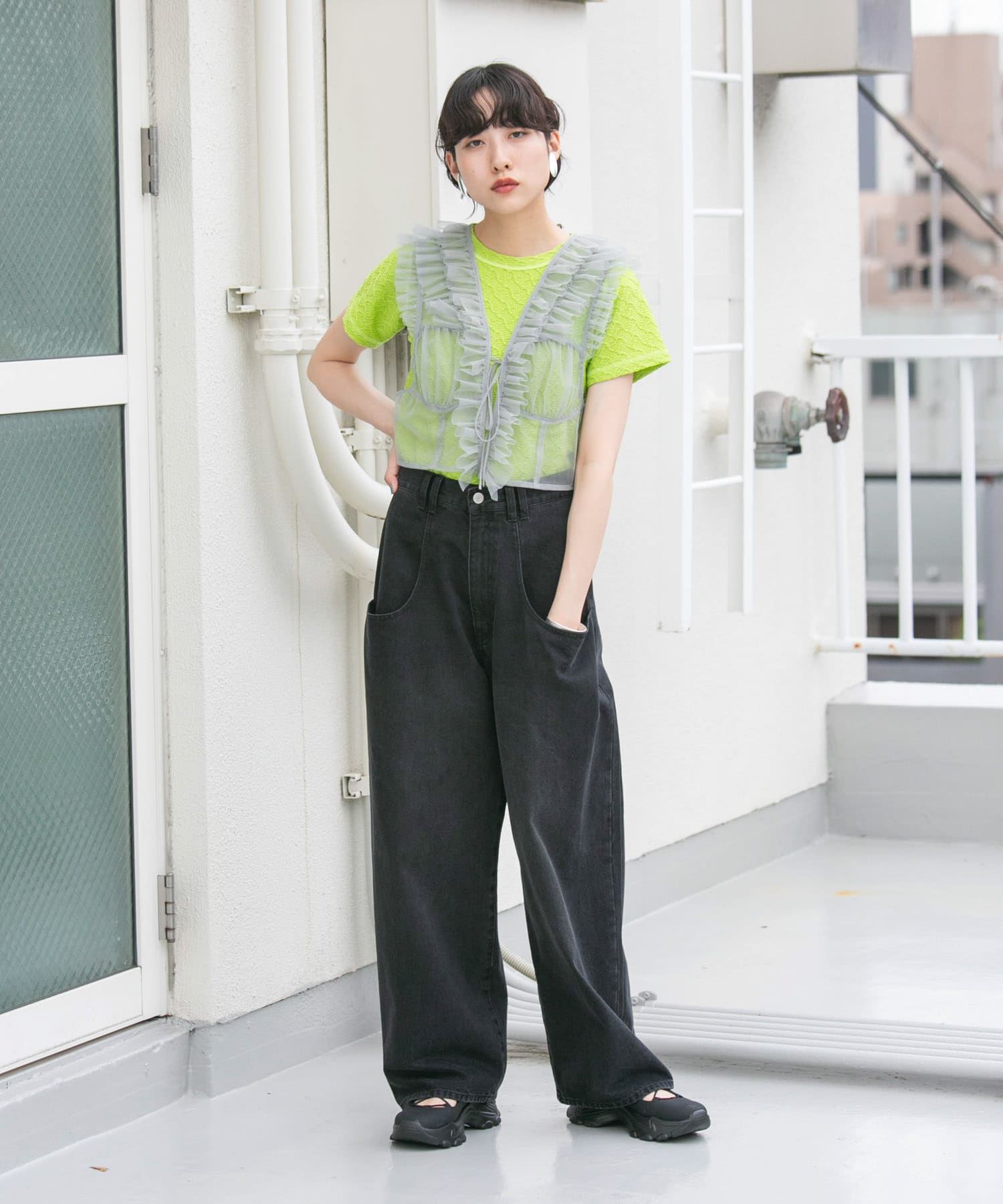 身長：160cm サイズ：one