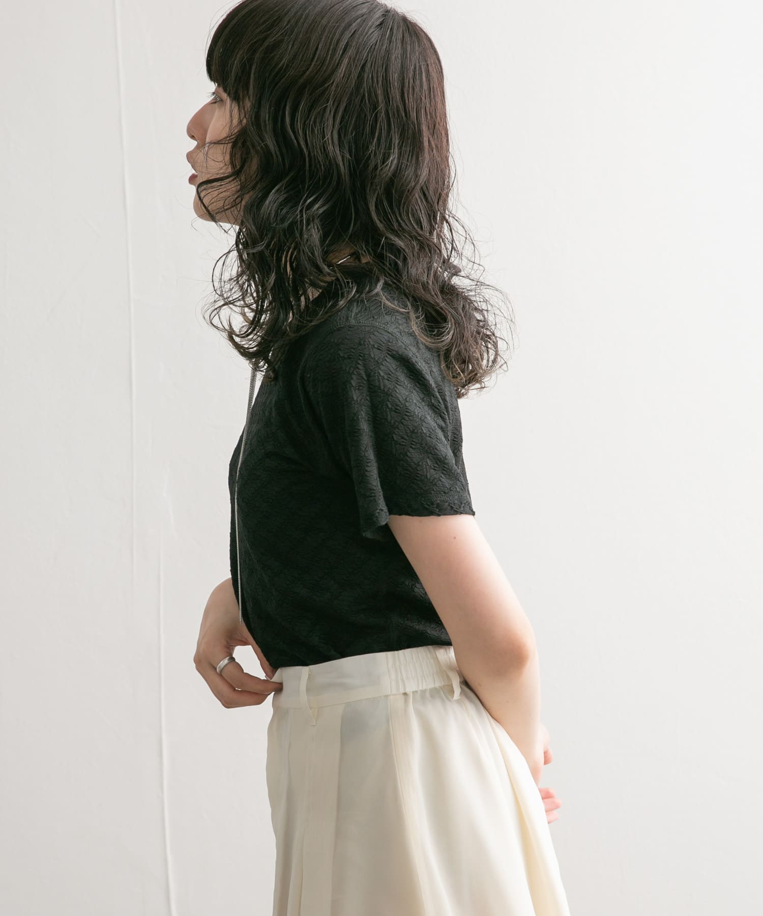 身長：160cm サイズ：one