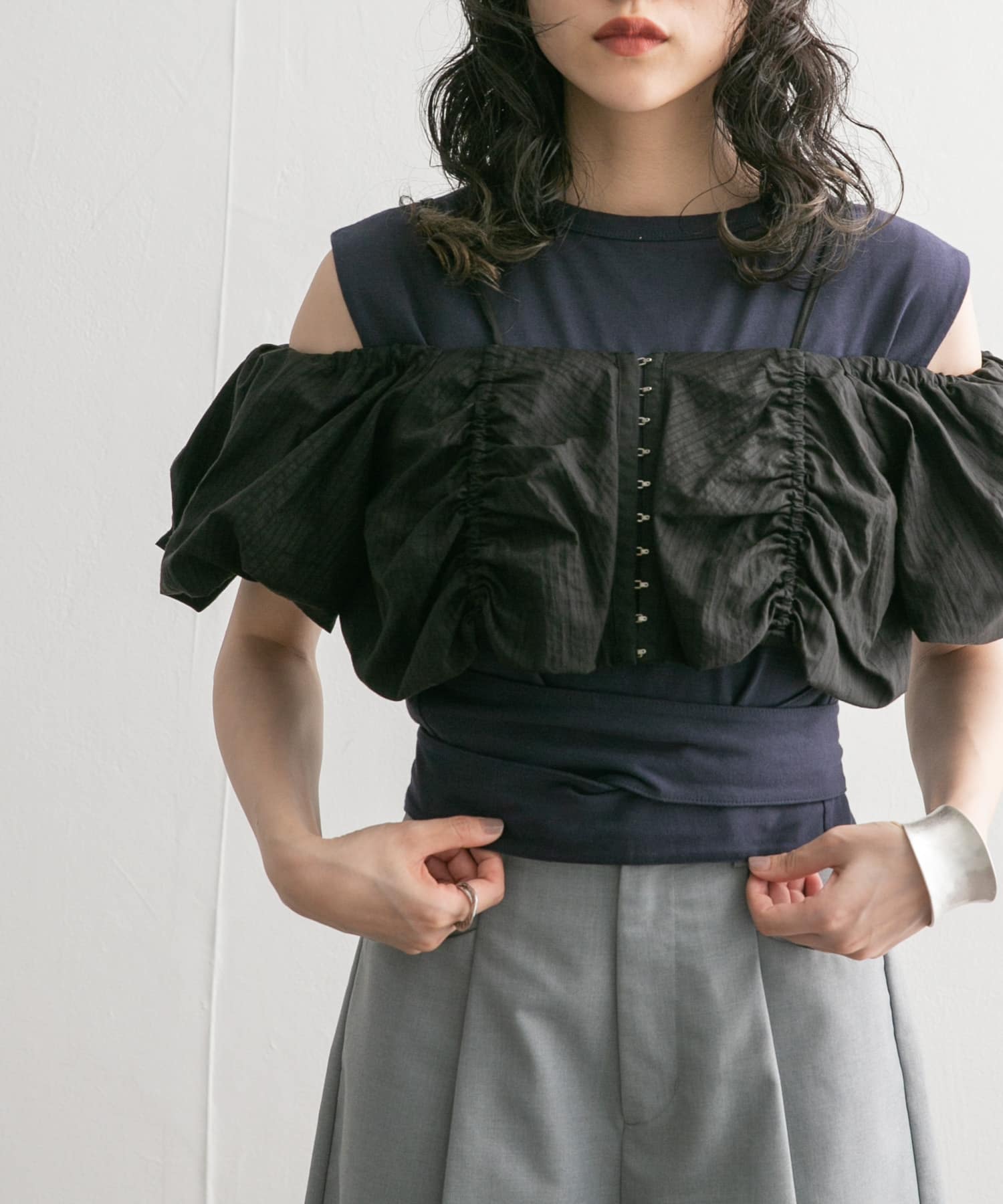 身長：160cm サイズ：one