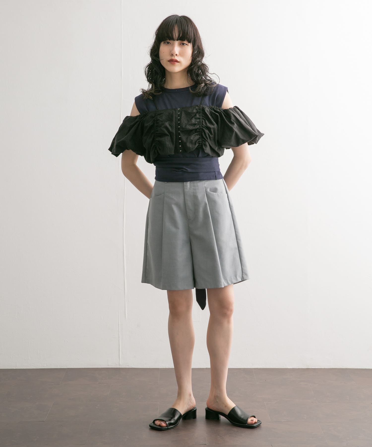 身長：160cm サイズ：one