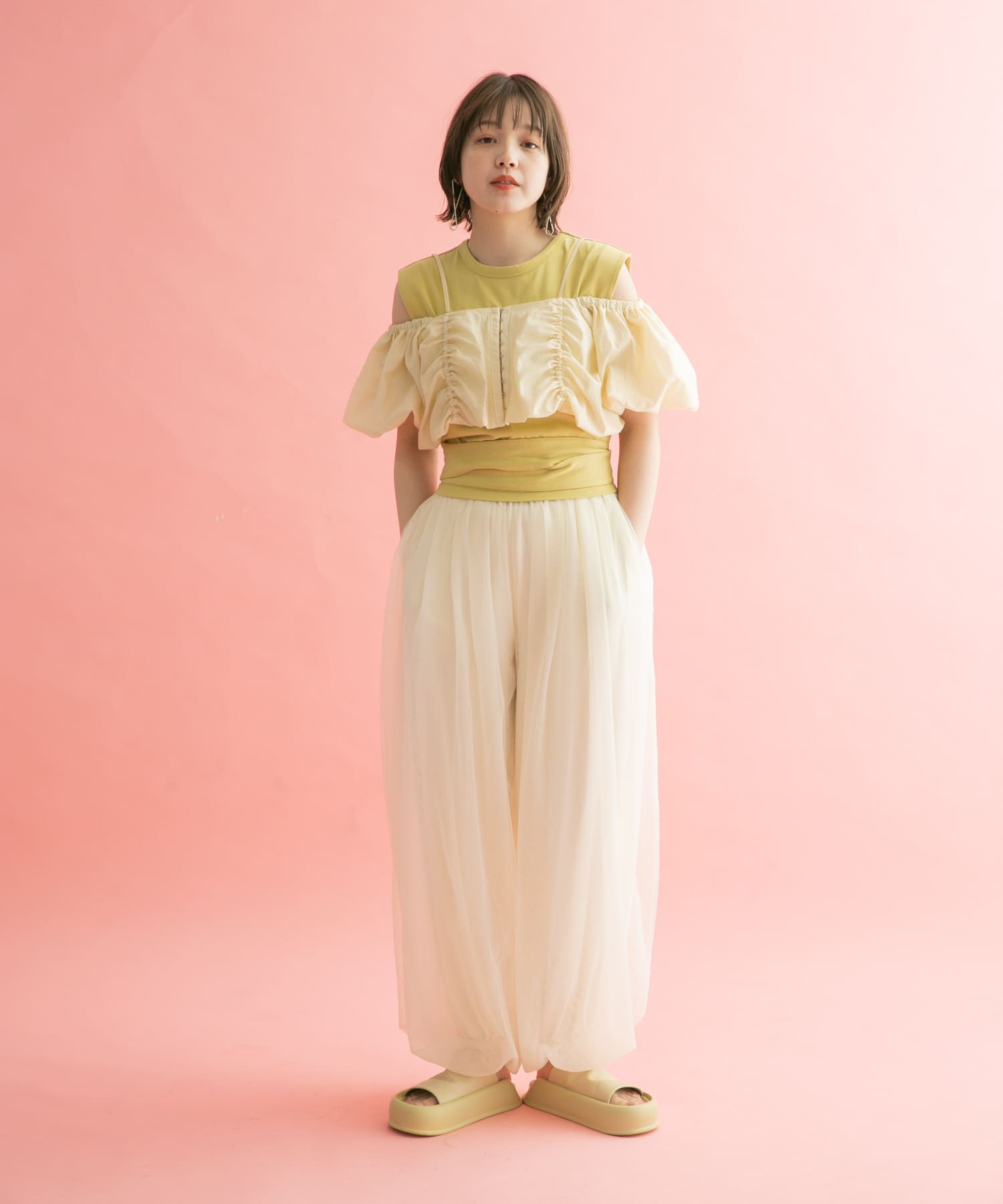身長：160cm サイズ：one