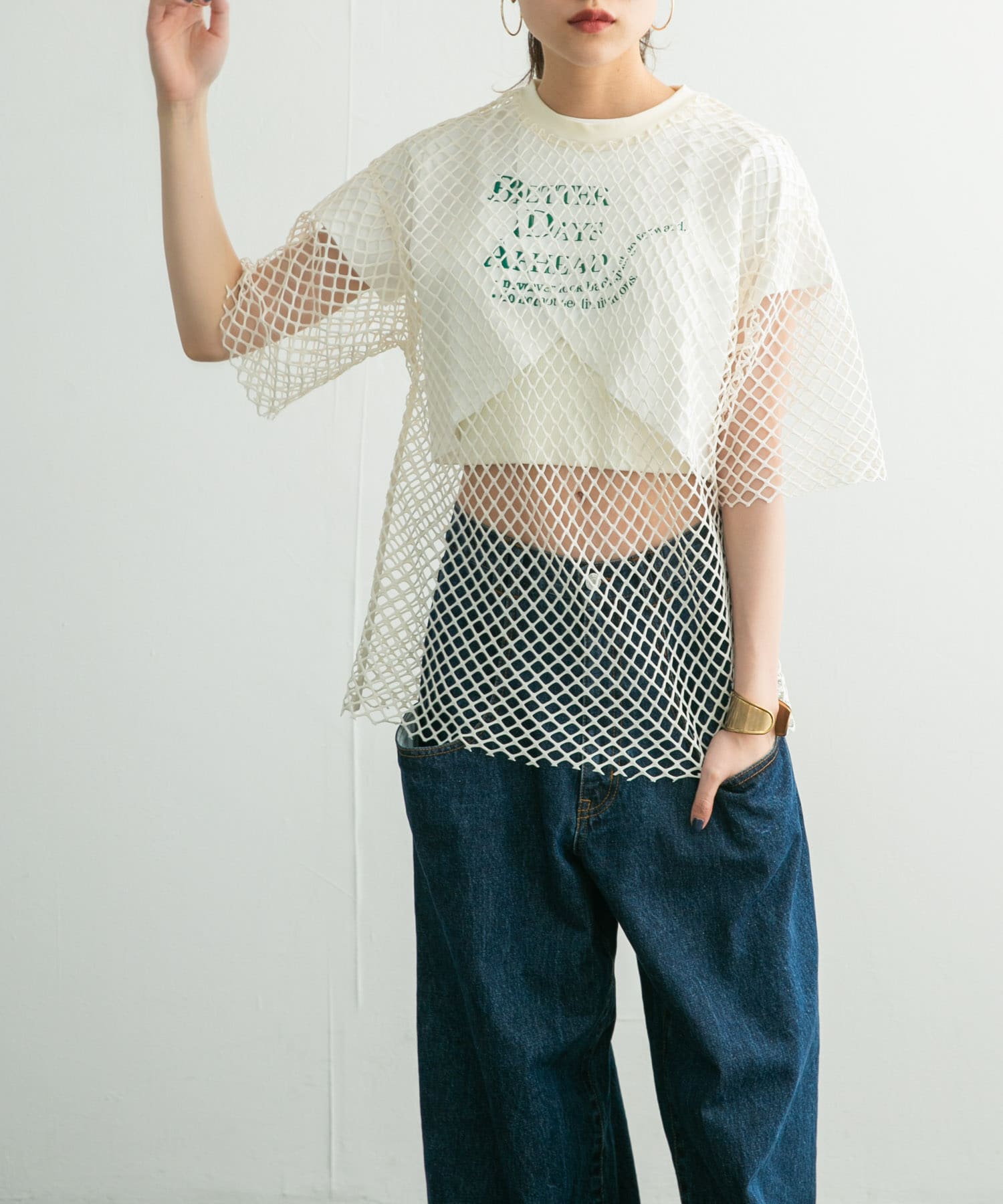 身長：160cm サイズ：one