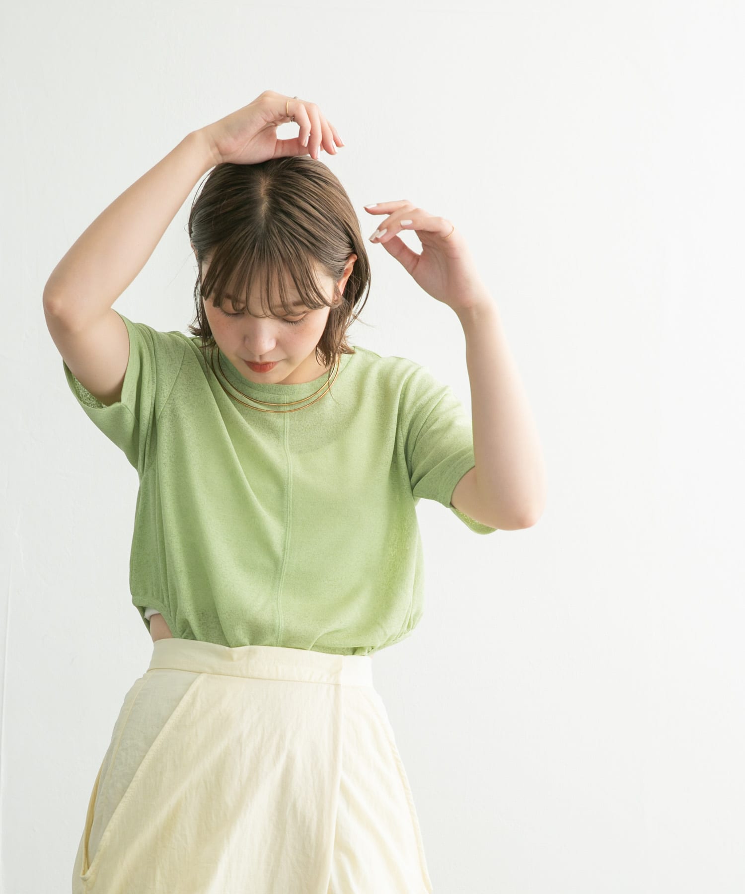 身長：160cm サイズ：one