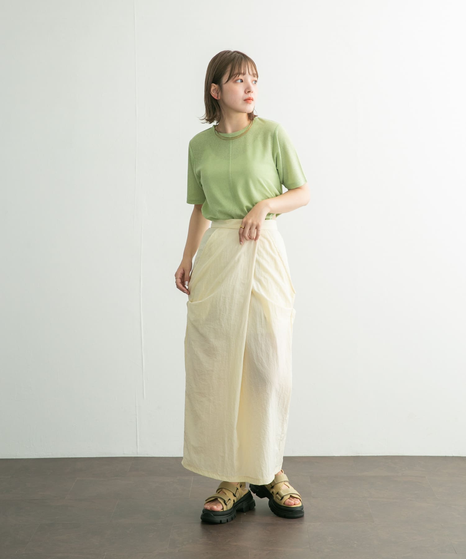 身長：160cm サイズ：one