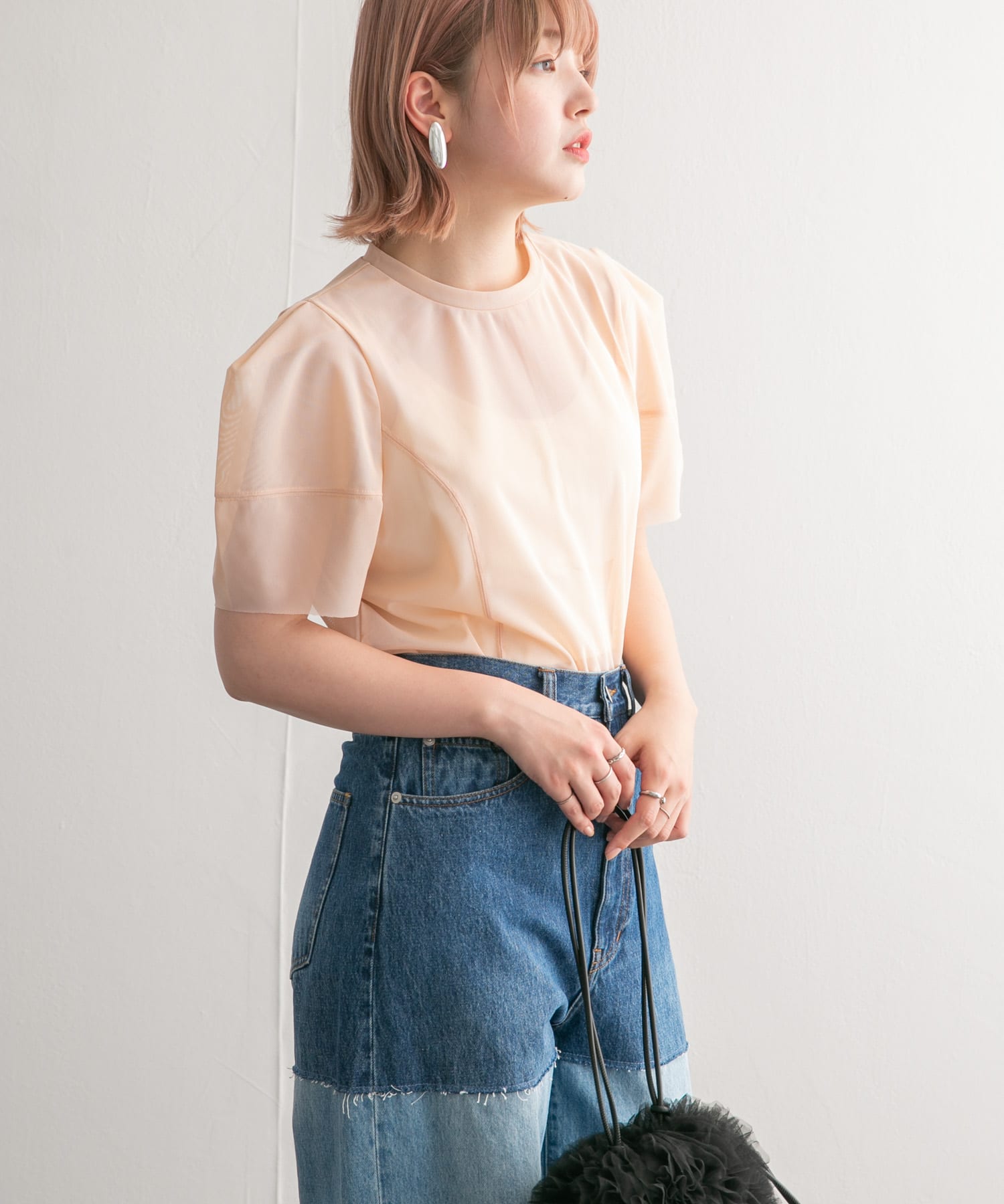 身長：160cm サイズ：one