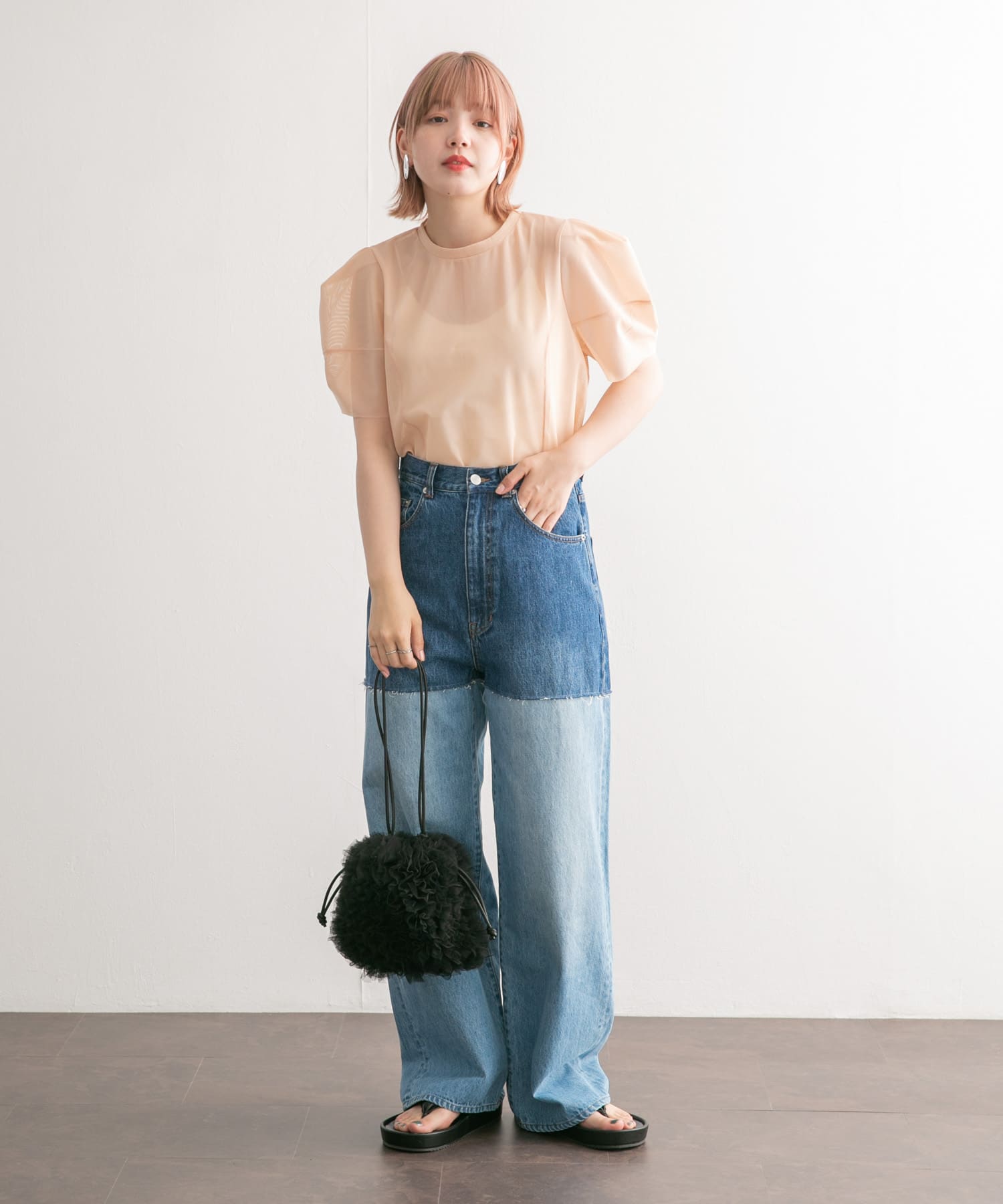 身長：160cm サイズ：one
