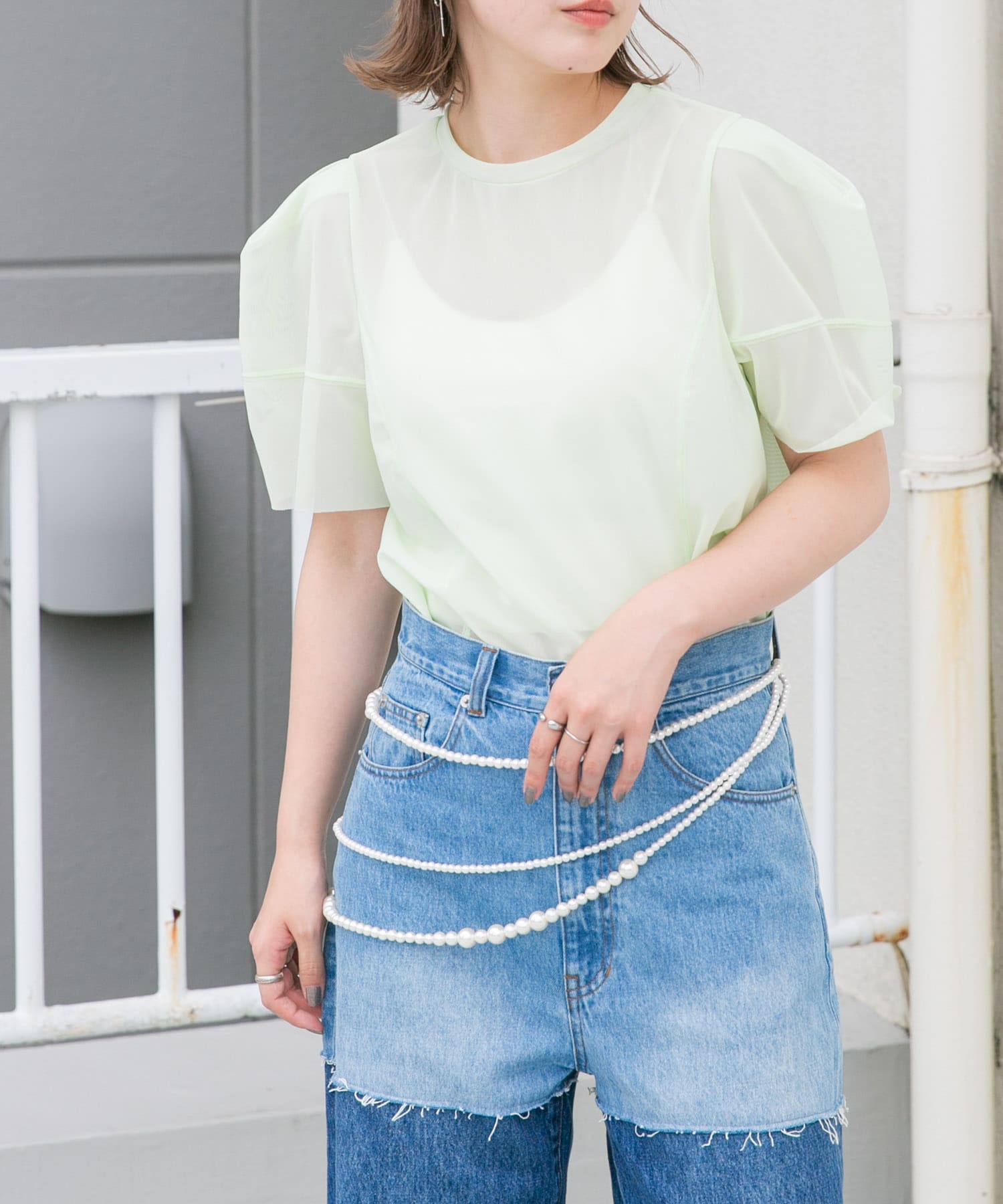 身長：160cm サイズ：one
