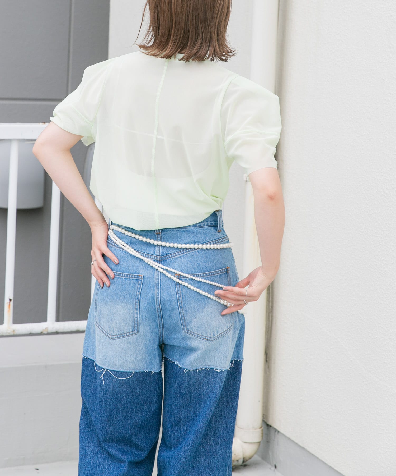 身長：160cm サイズ：one