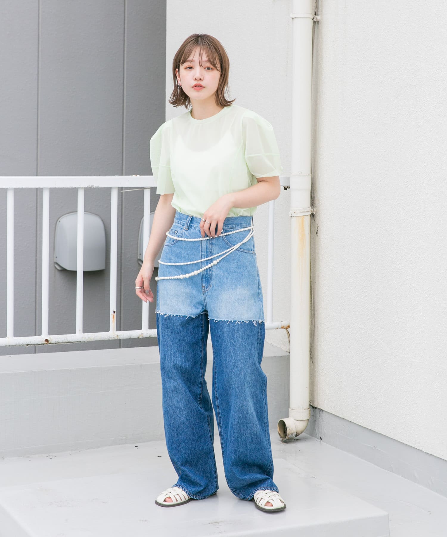 身長：160cm サイズ：one