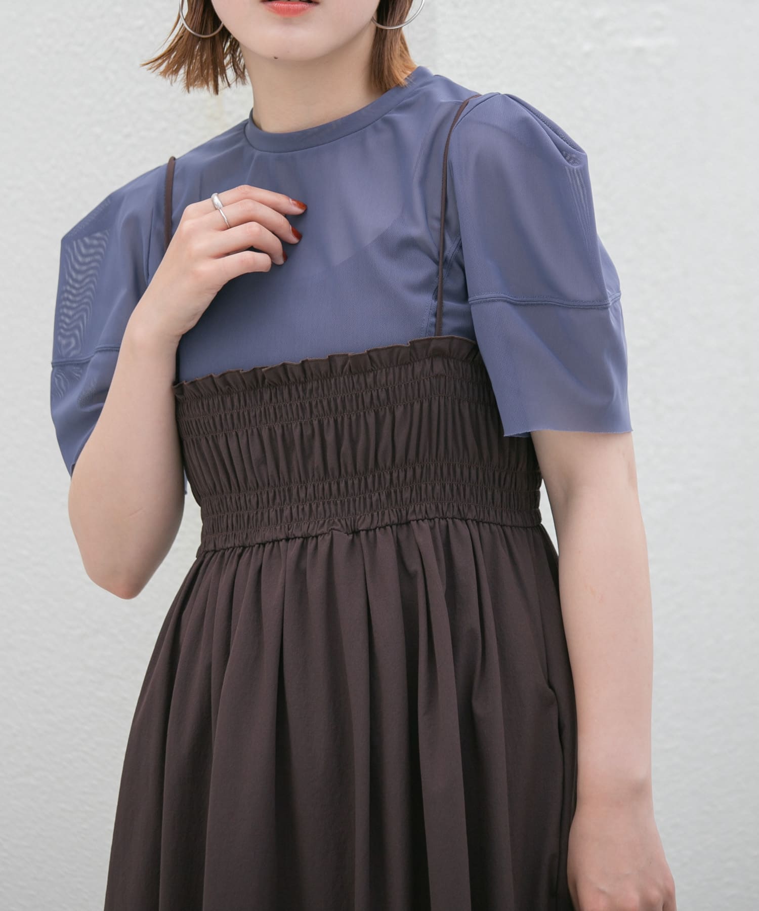 身長：160cm サイズ：one