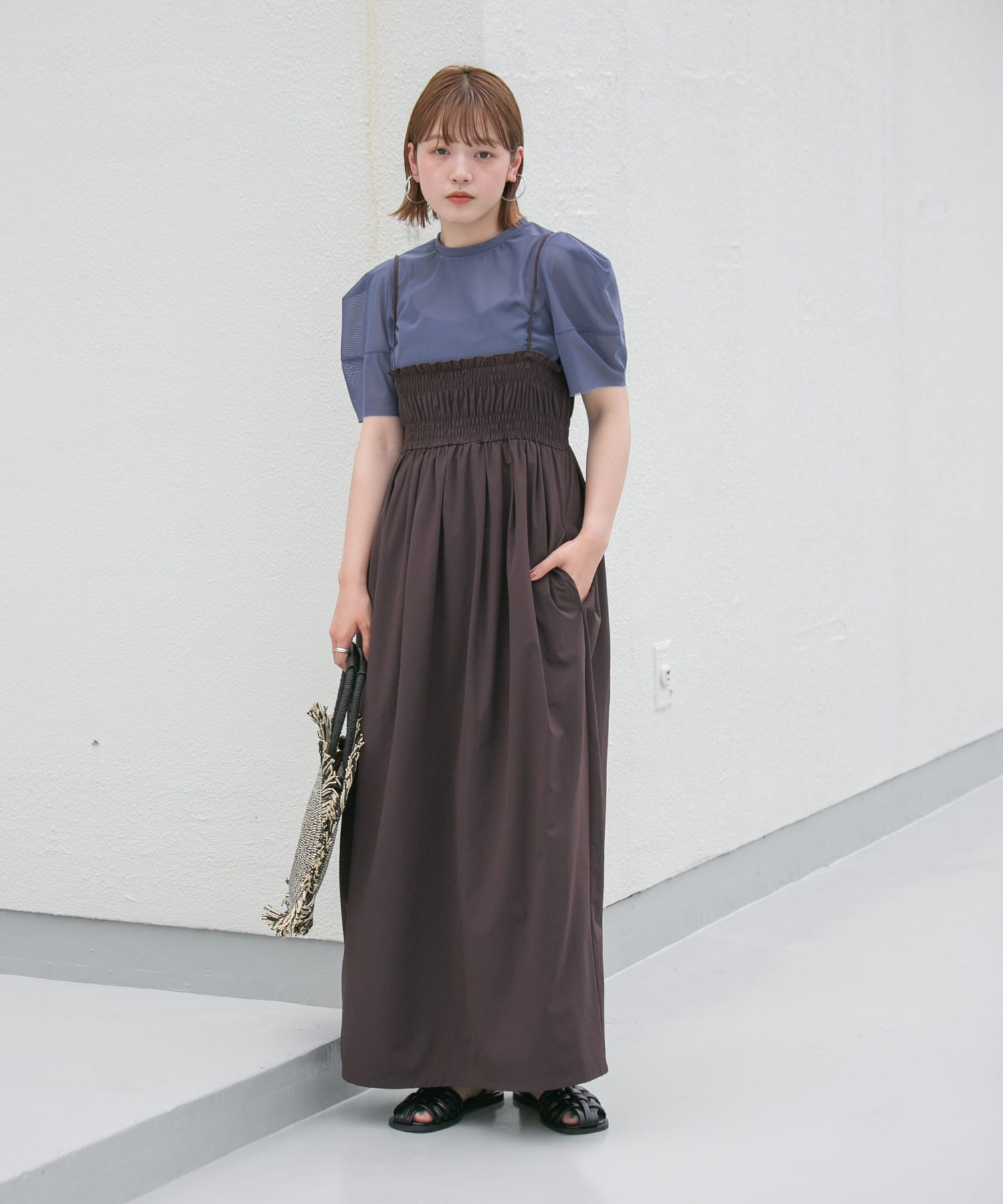 身長：160cm サイズ：one