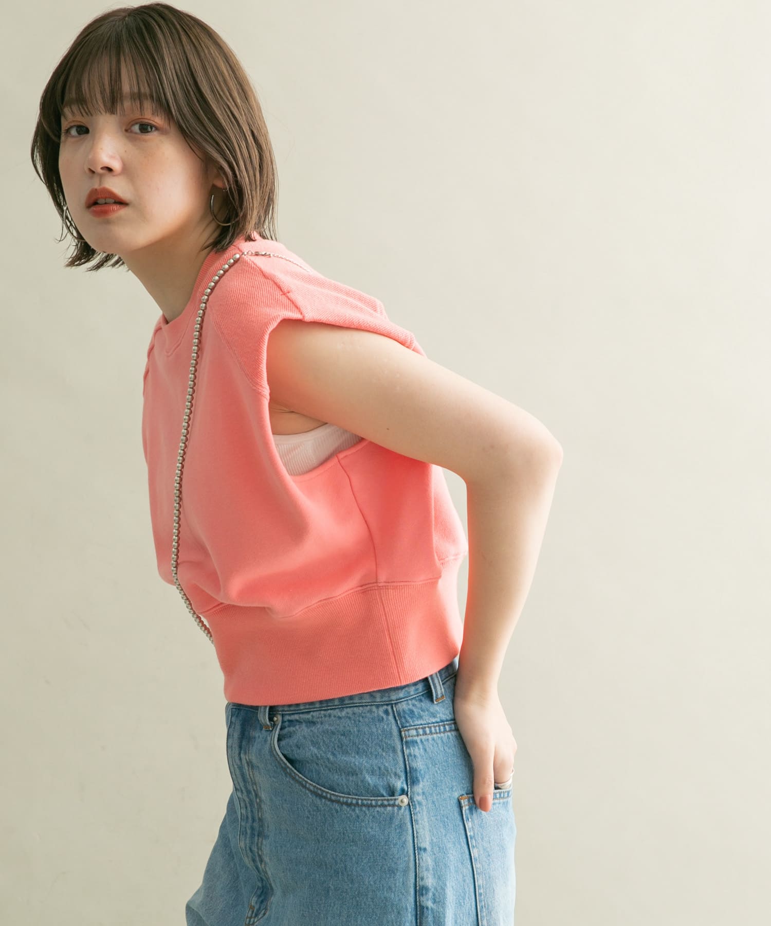 身長：160cm サイズ：one