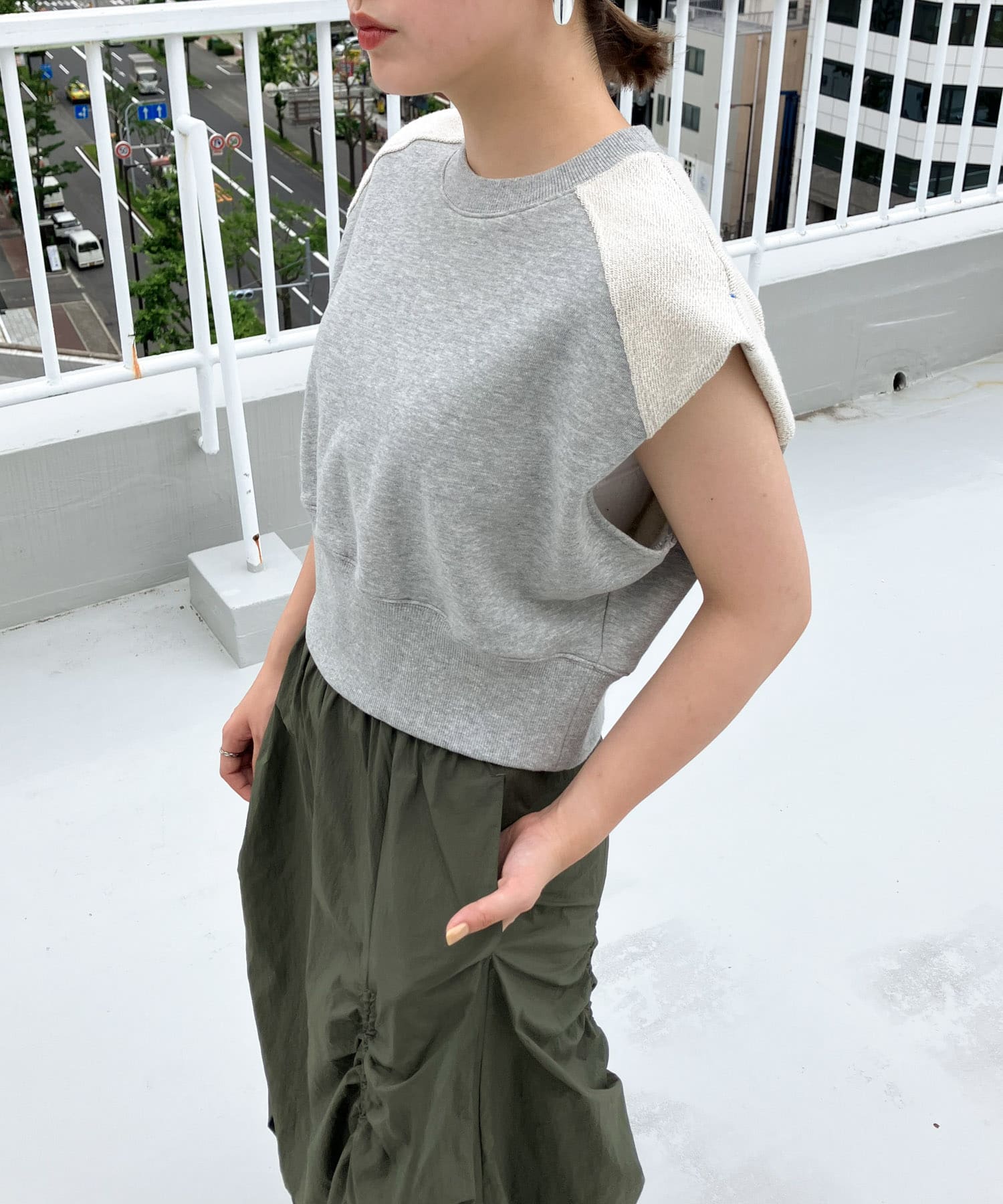 身長：160cm サイズ：one