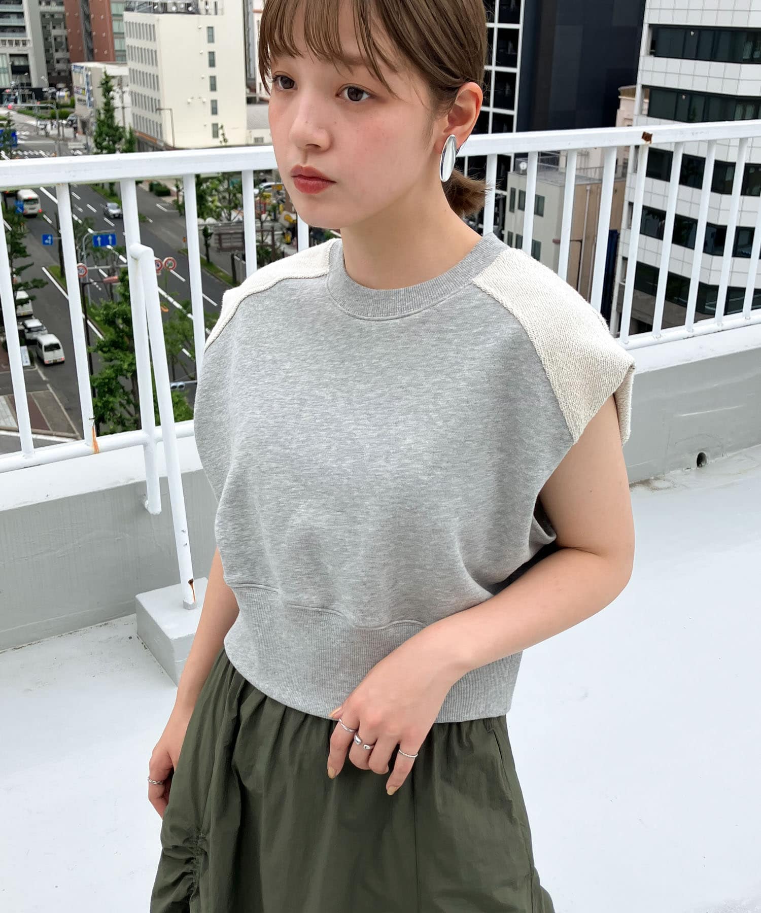身長：160cm サイズ：one