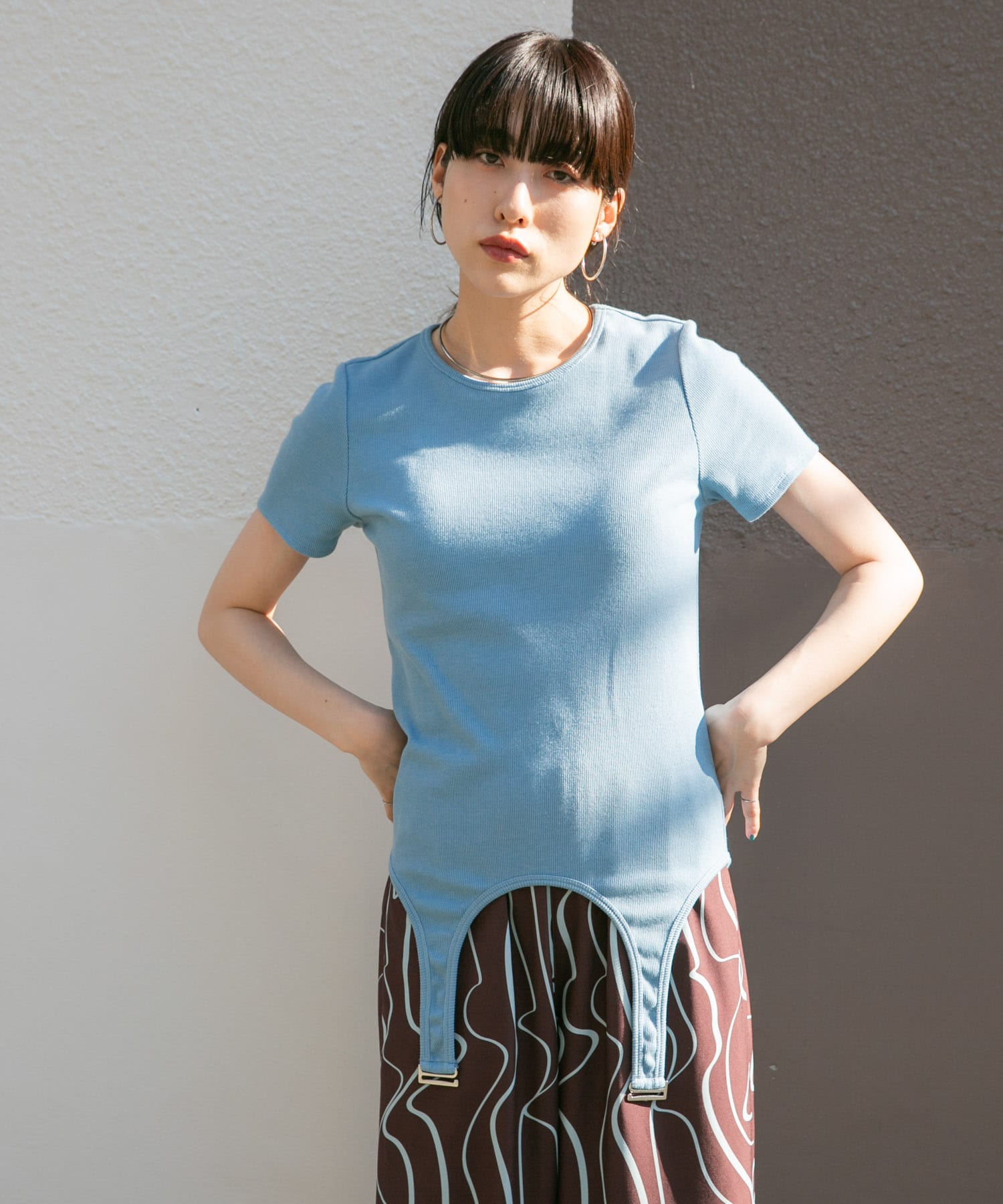 Original ガーターベルトデザイン Tシャツ 3L XOT ガーターベルトTEE(one NAVY): トップス｜URBAN RESEARCH公式