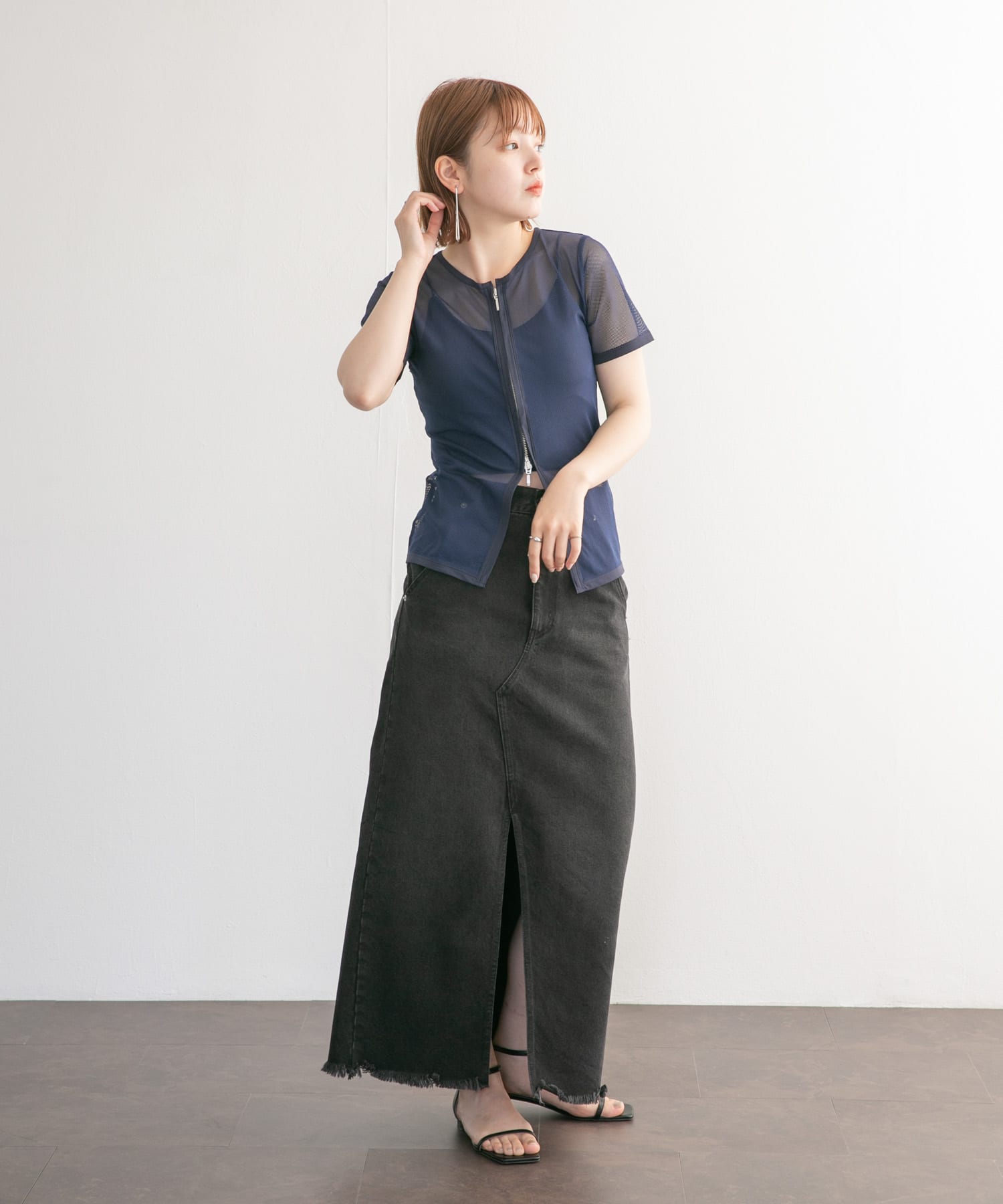 身長：160cm サイズ：one