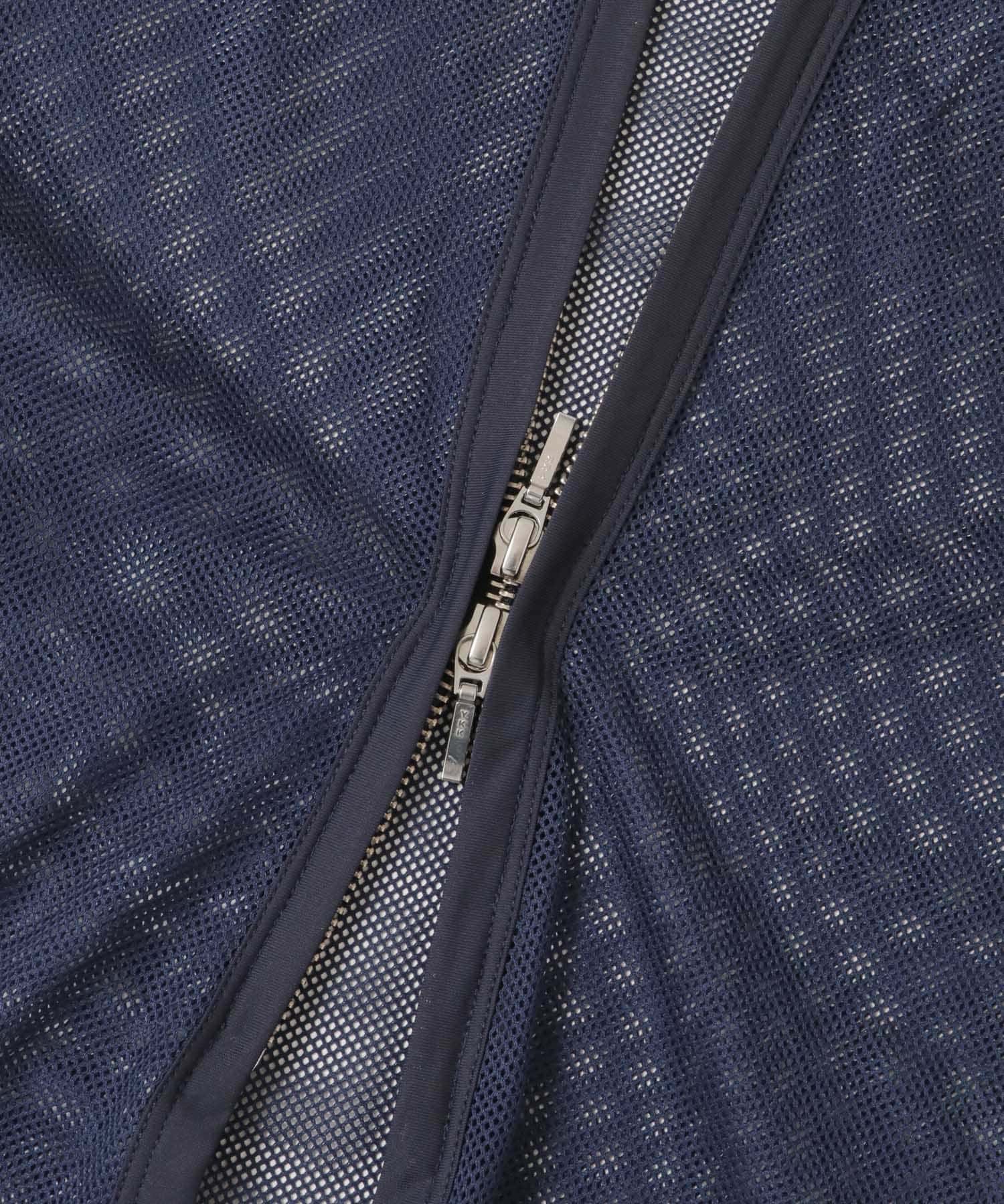 メッシュZIPトップス NAVY one
