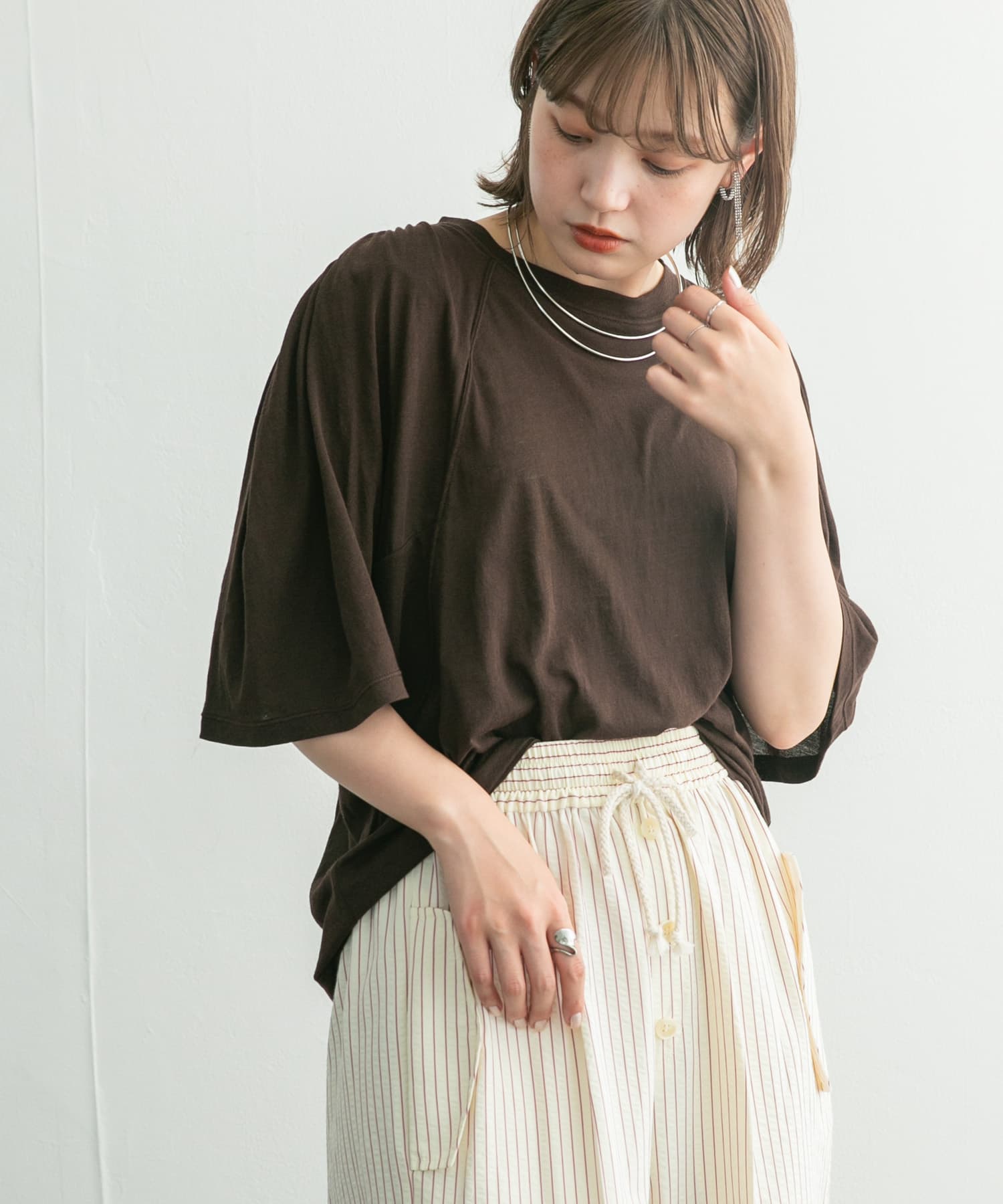 身長：160cm サイズ：one
