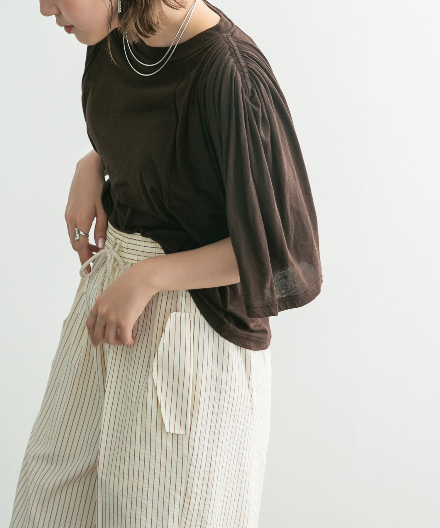 身長：160cm サイズ：one