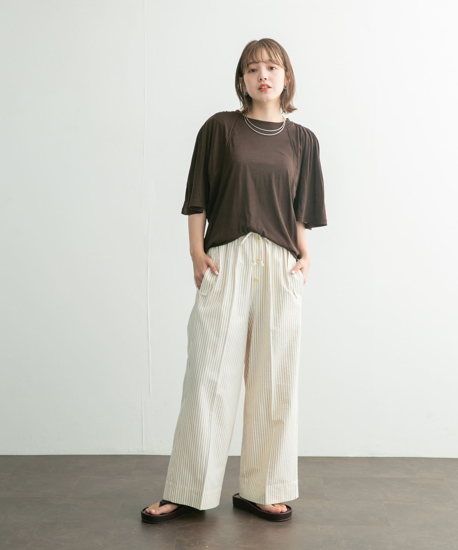 身長：160cm サイズ：one