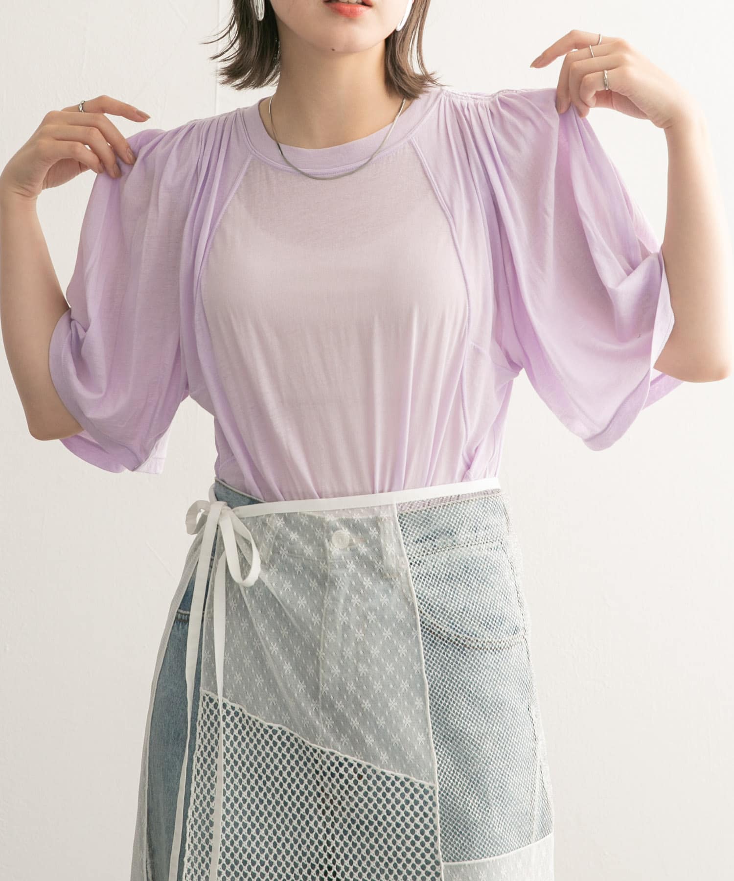 身長：160cm サイズ：one