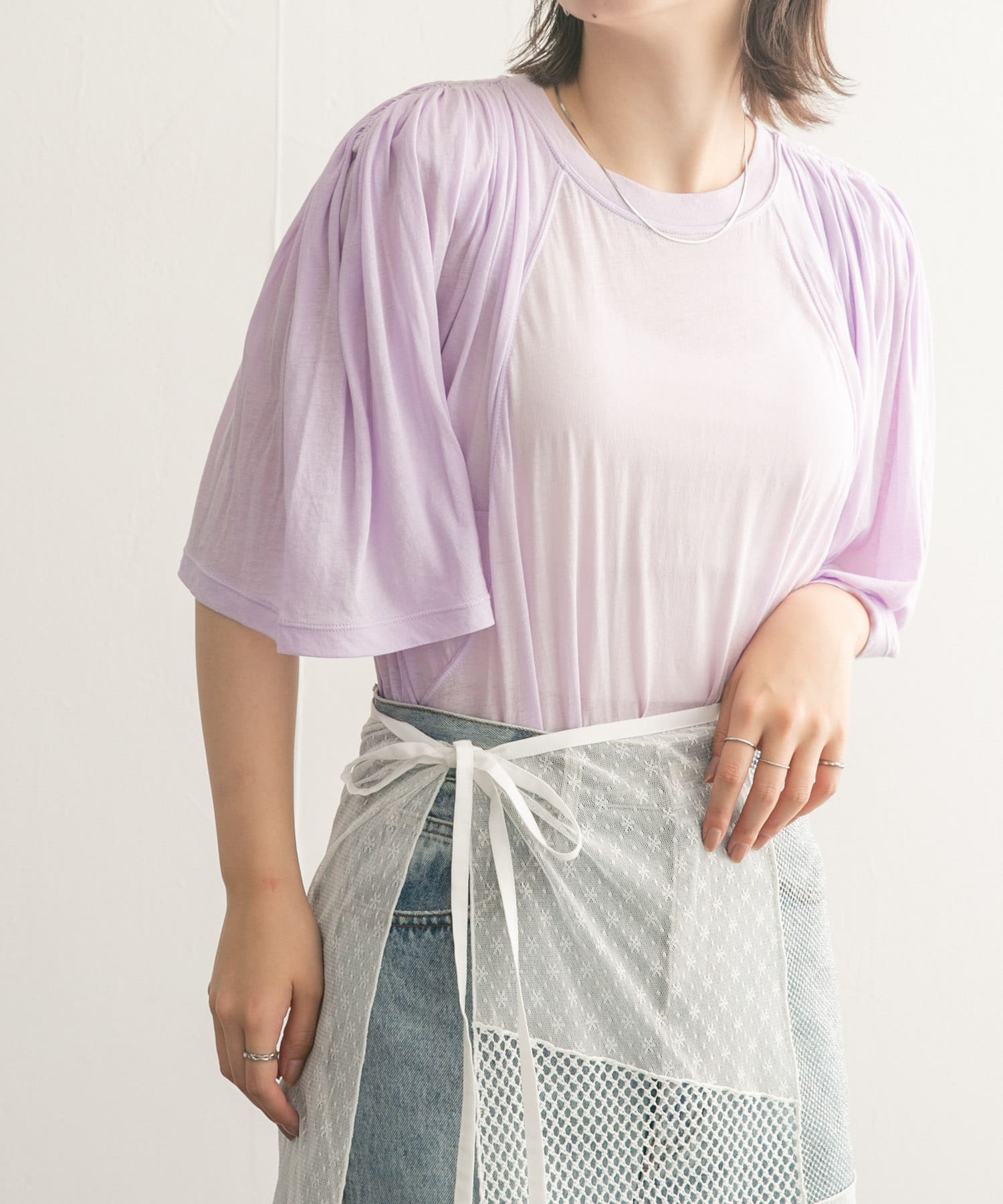 身長：160cm サイズ：one