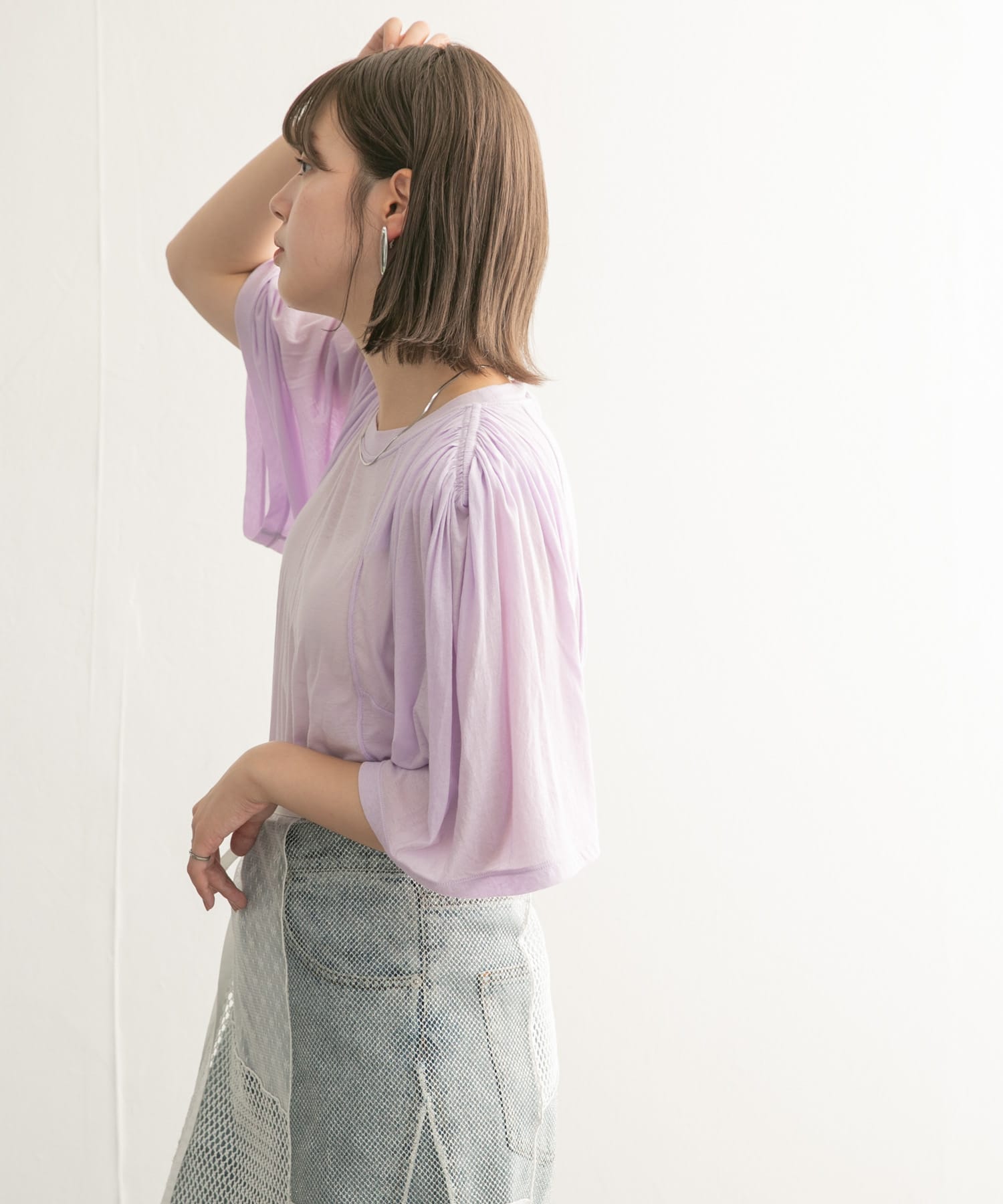 身長：160cm サイズ：one