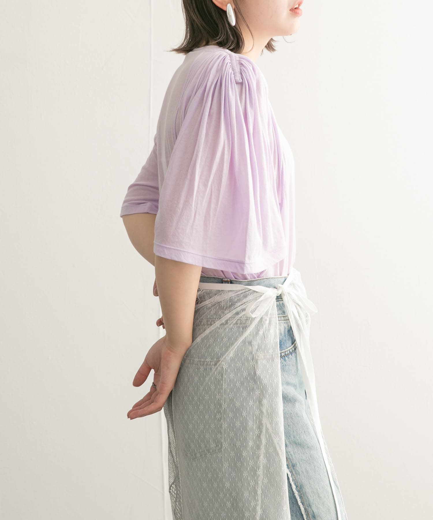 身長：160cm サイズ：one
