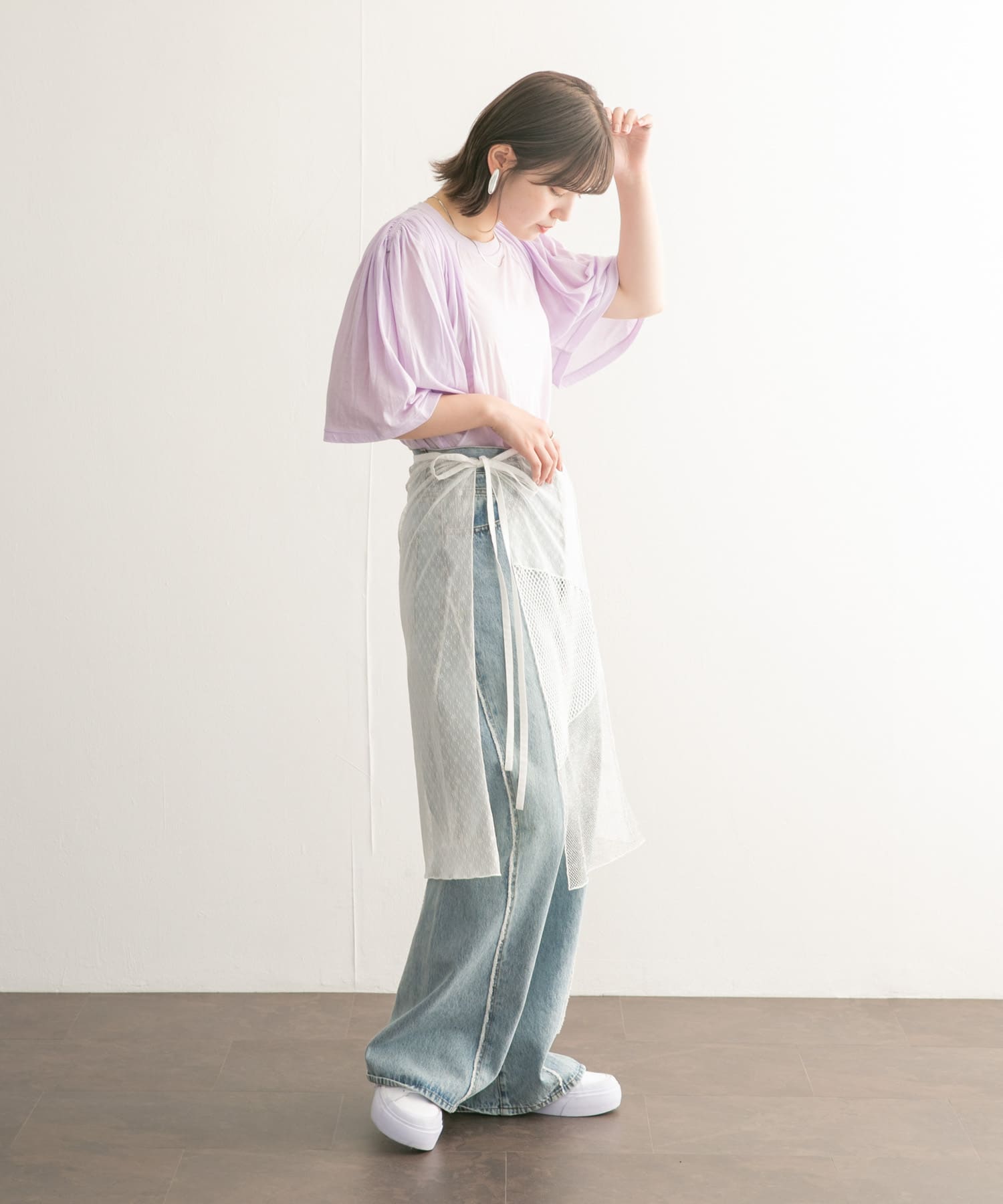 身長：160cm サイズ：one