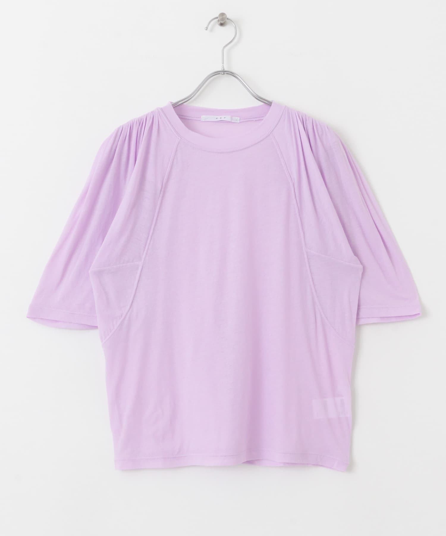 フリルスリーブシアーカットソー LAVENDER one
