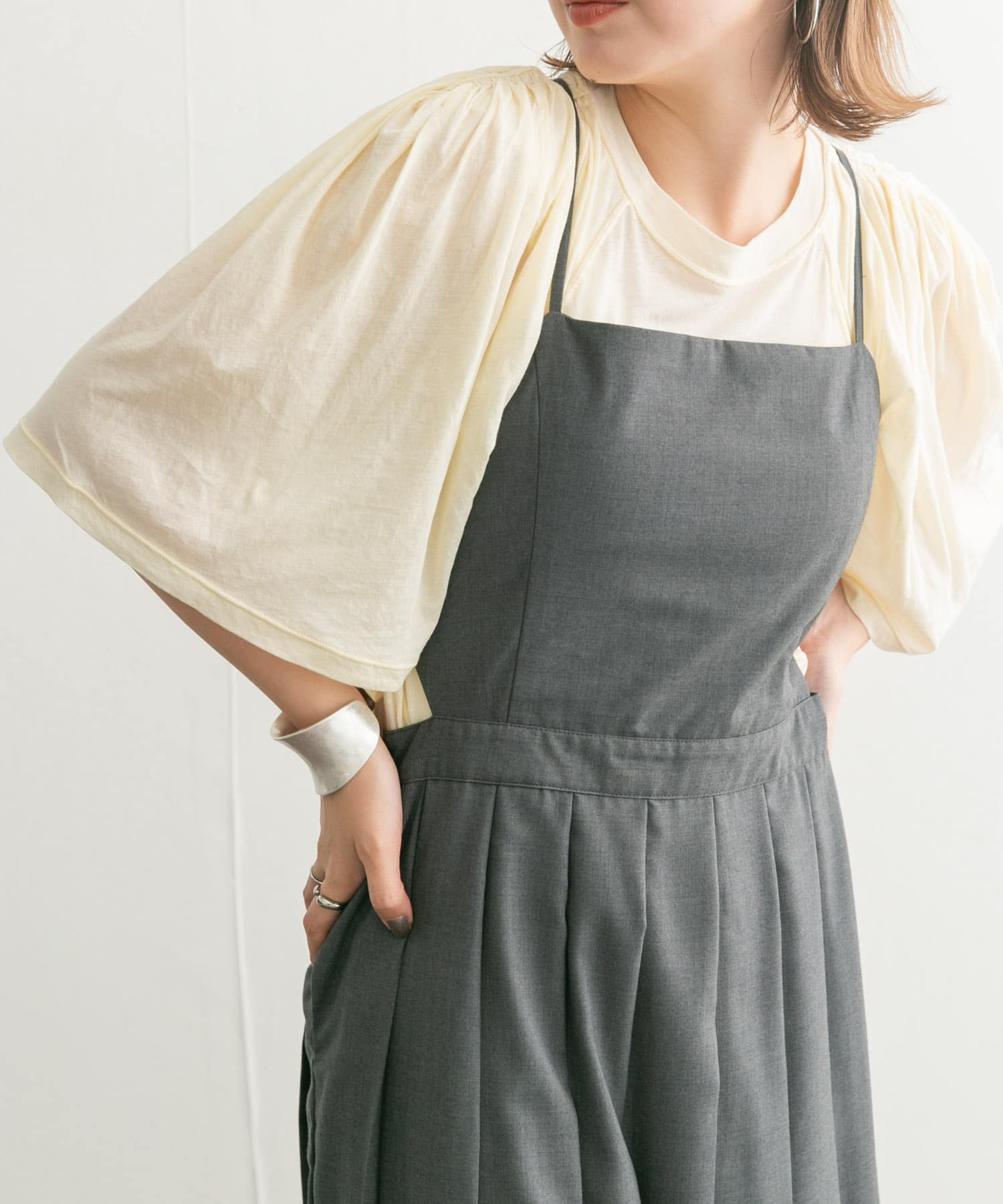 身長：160cm サイズ：one