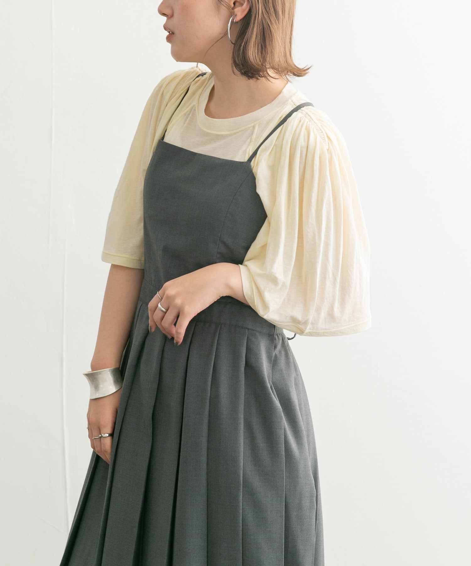 身長：160cm サイズ：one