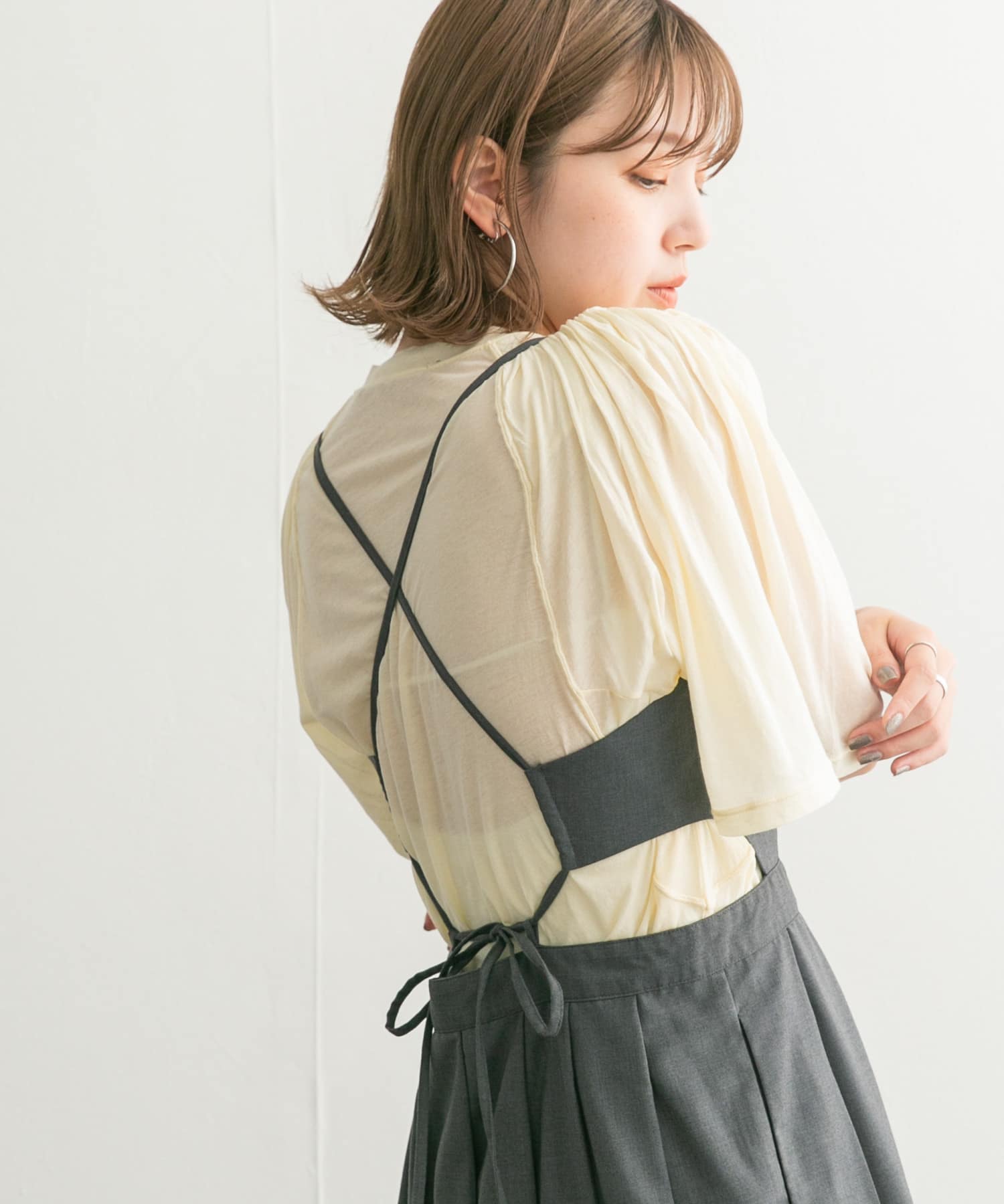 身長：160cm サイズ：one