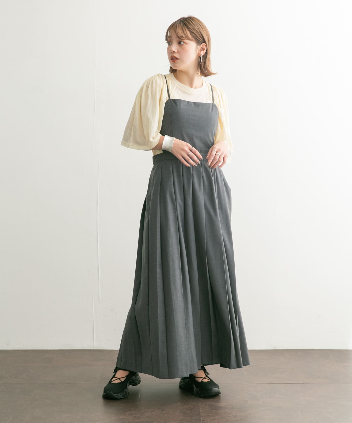 身長：160cm サイズ：one