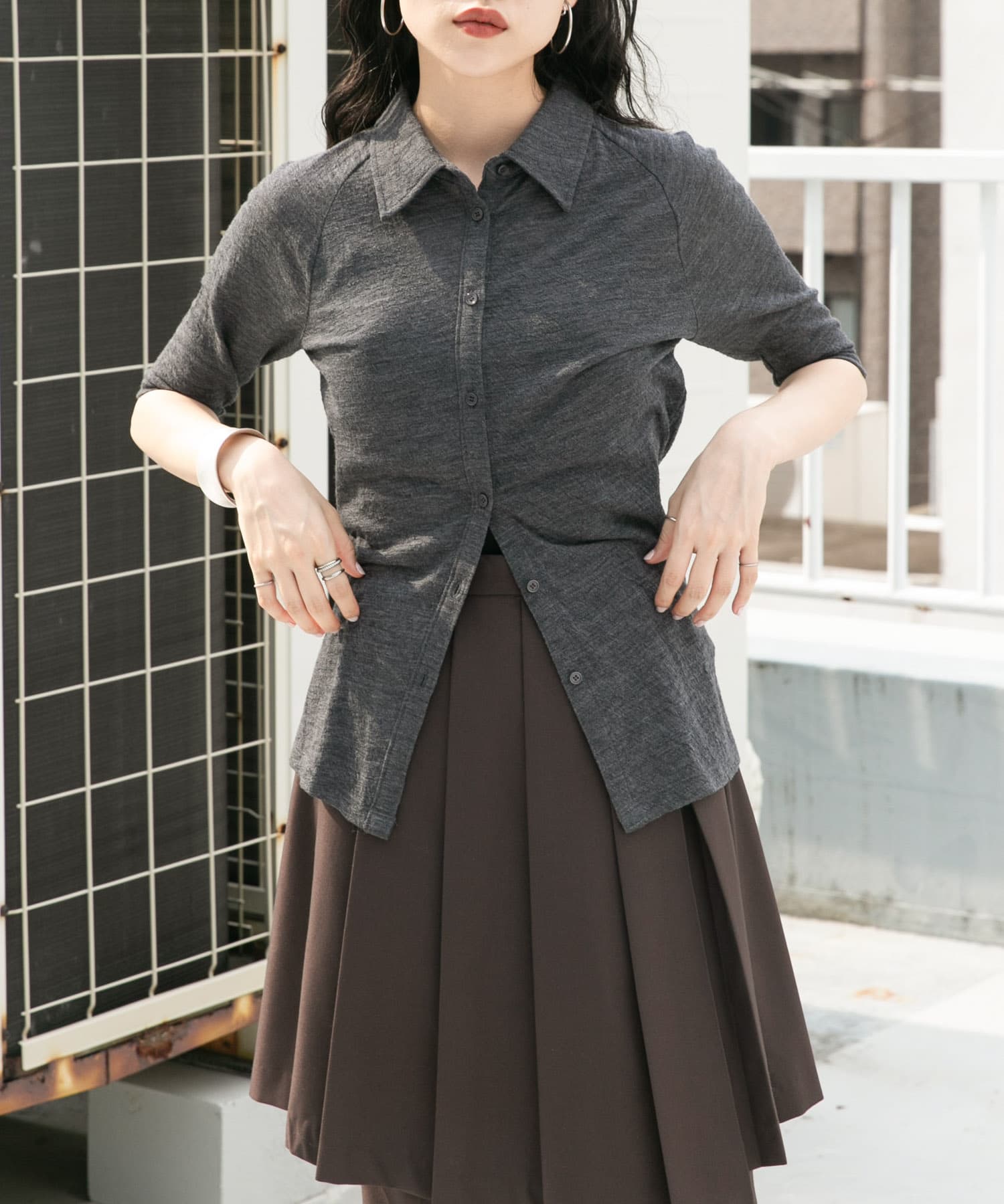 身長：160cm サイズ：one