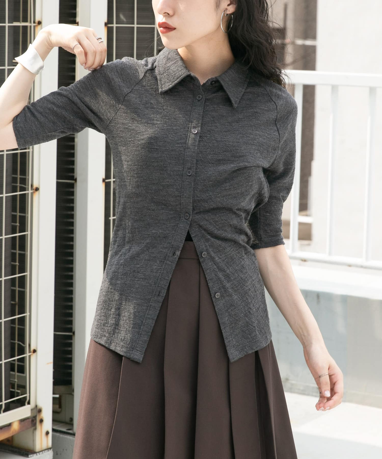 身長：160cm サイズ：one