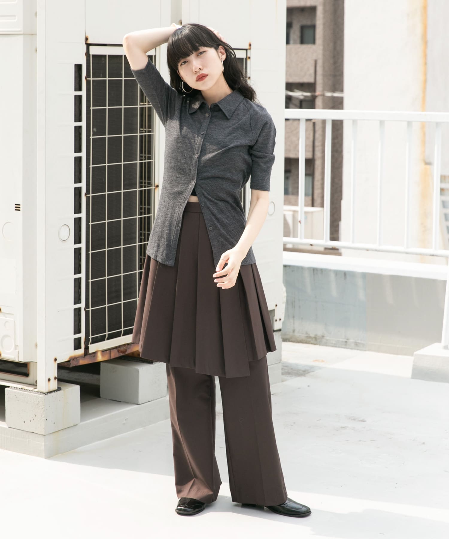 身長：160cm サイズ：one